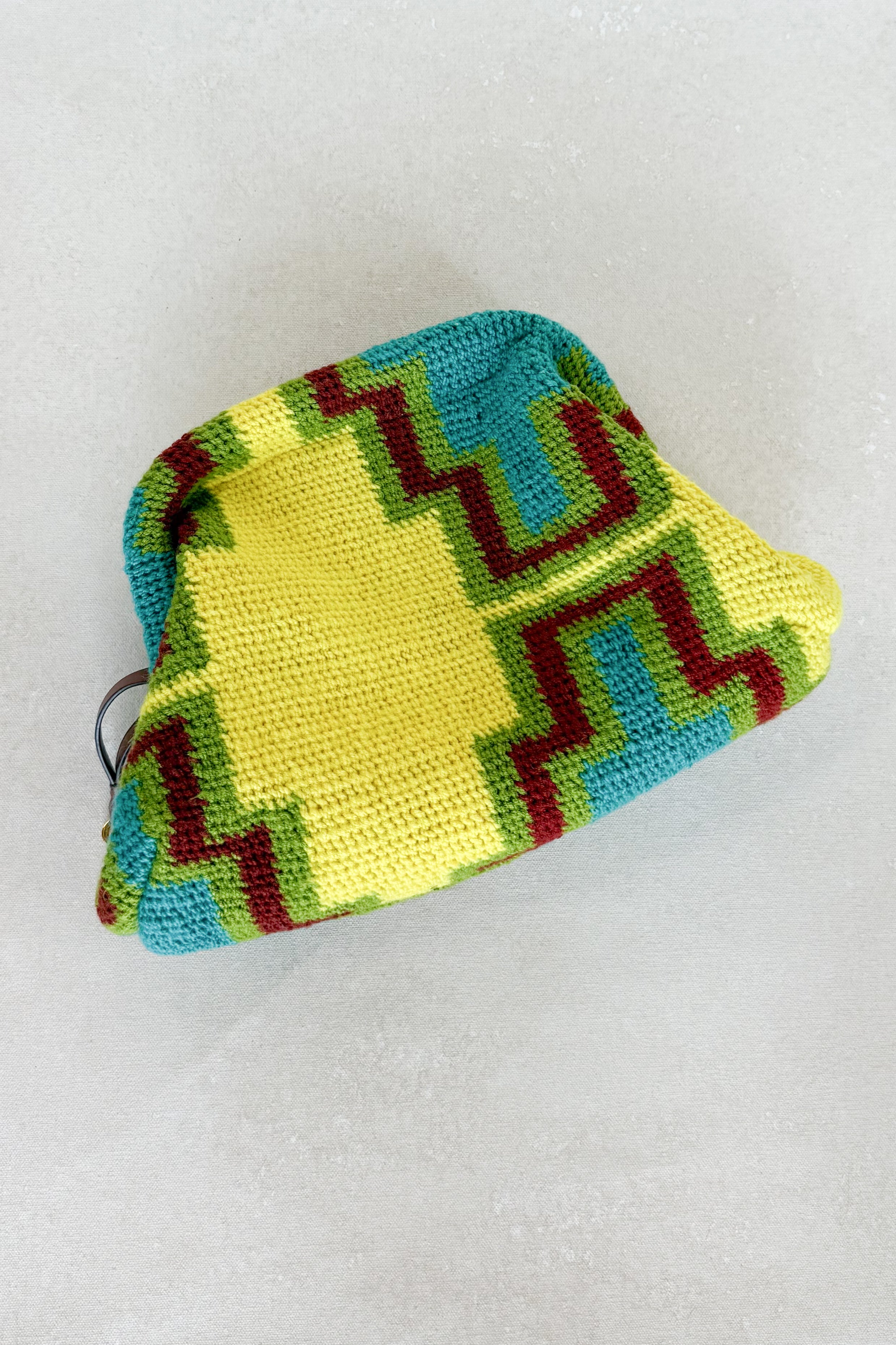 Neon Bilum Clutch by Goroka Collective 1/1