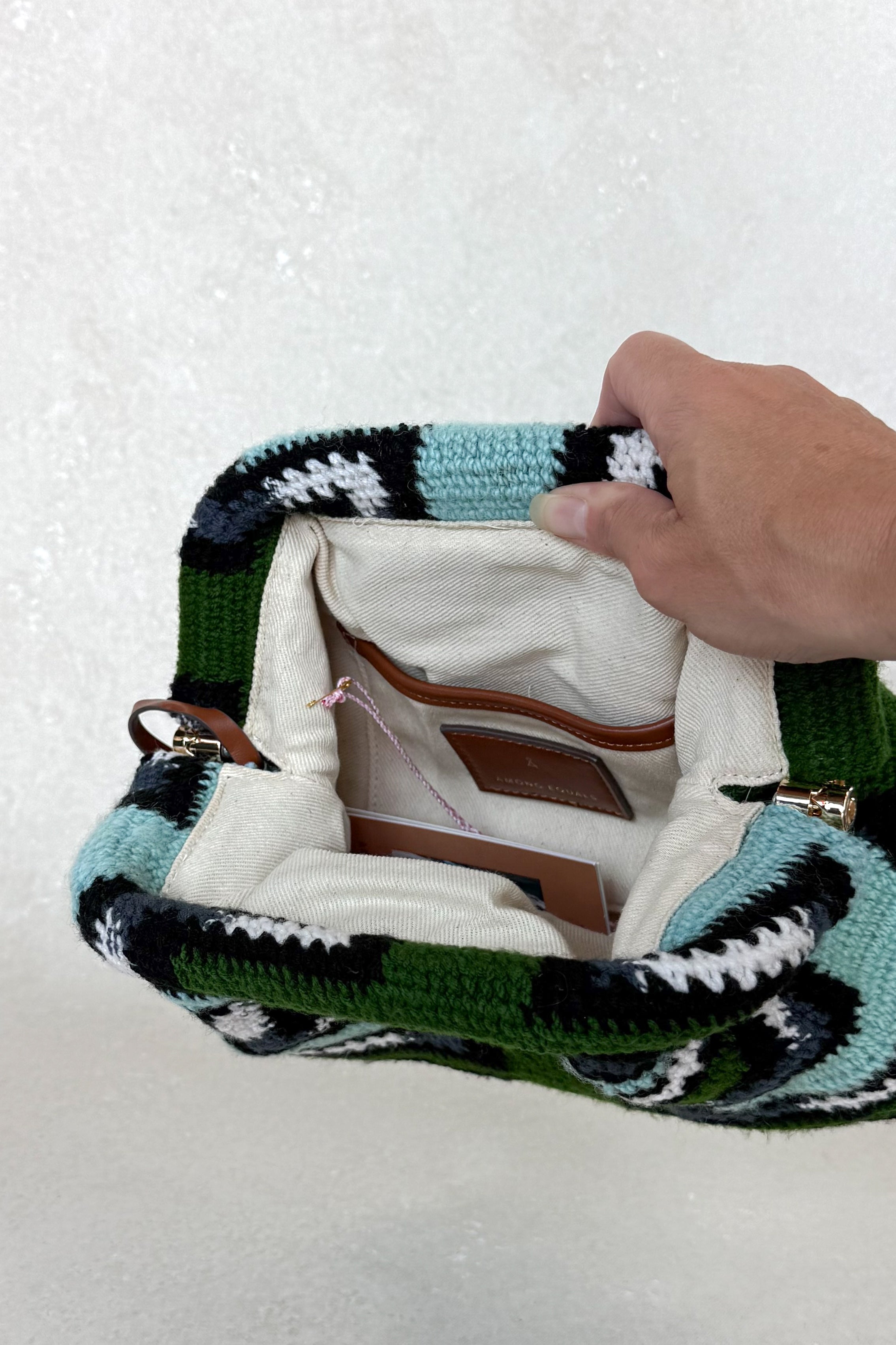 Retro Snake Bilum Clutch by Goroka Collective 1/1