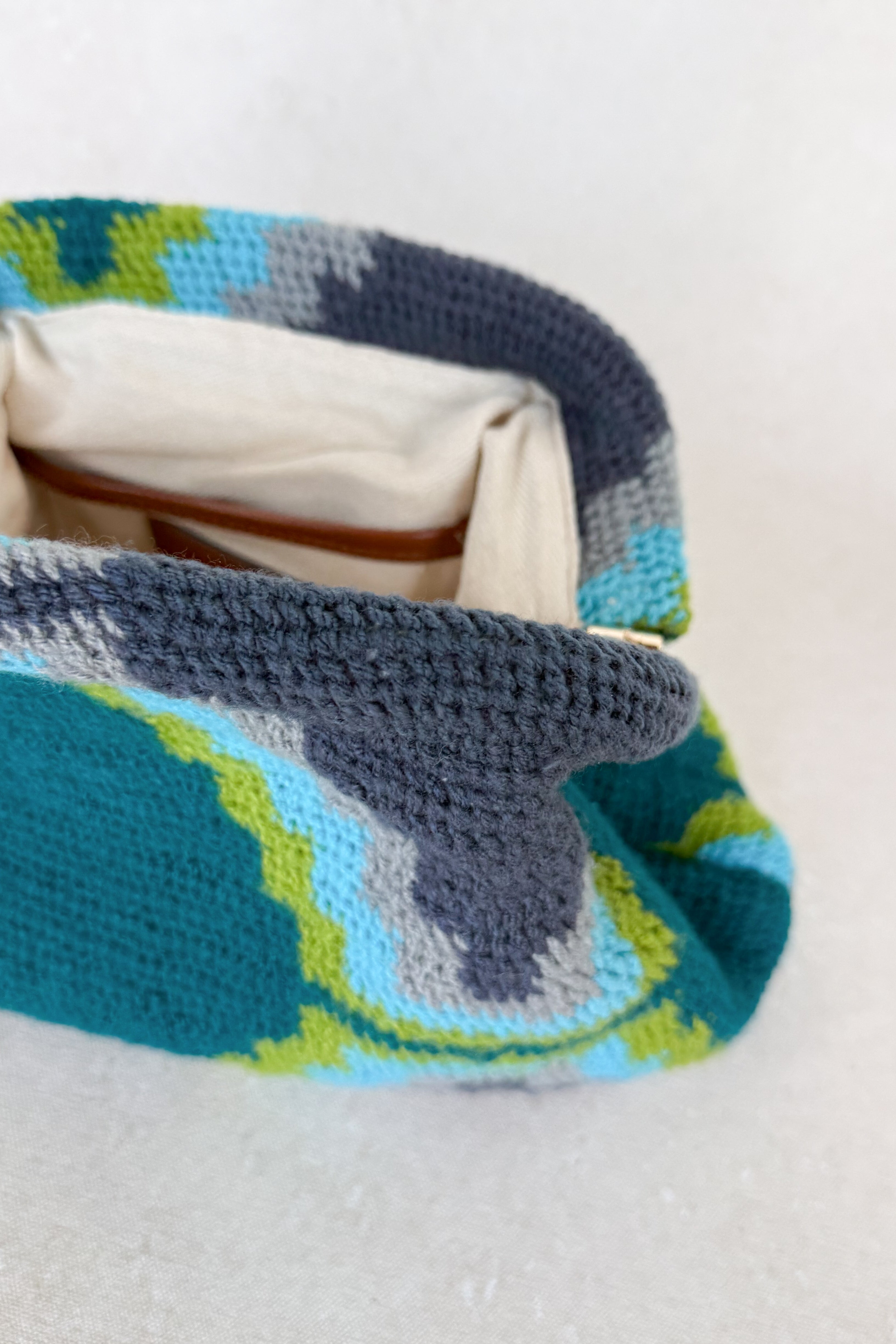 Sea Glass Bilum Clutch by Goroka Collective 1/1