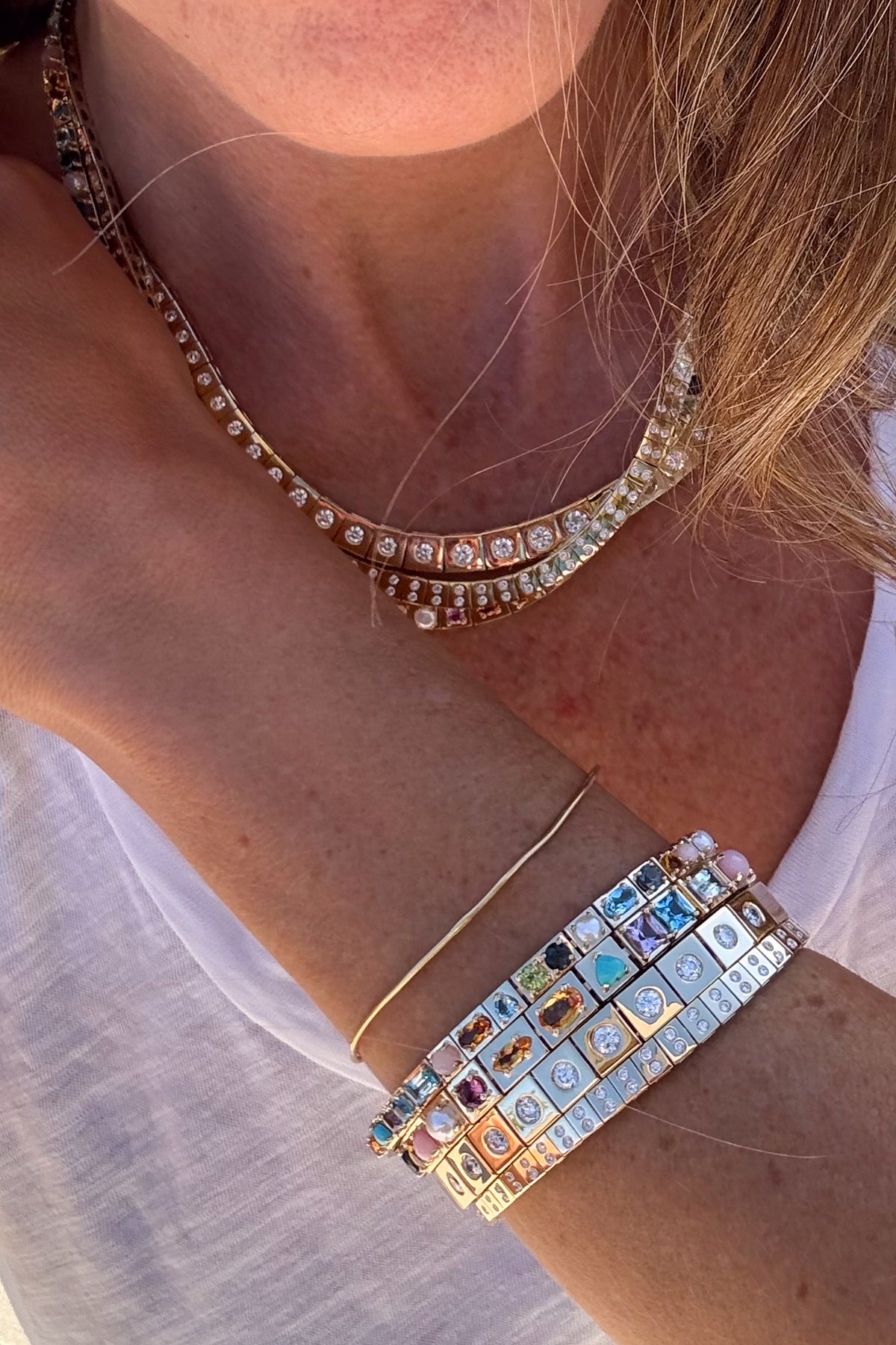 Leggo Diamond ID Tennis Bracelet