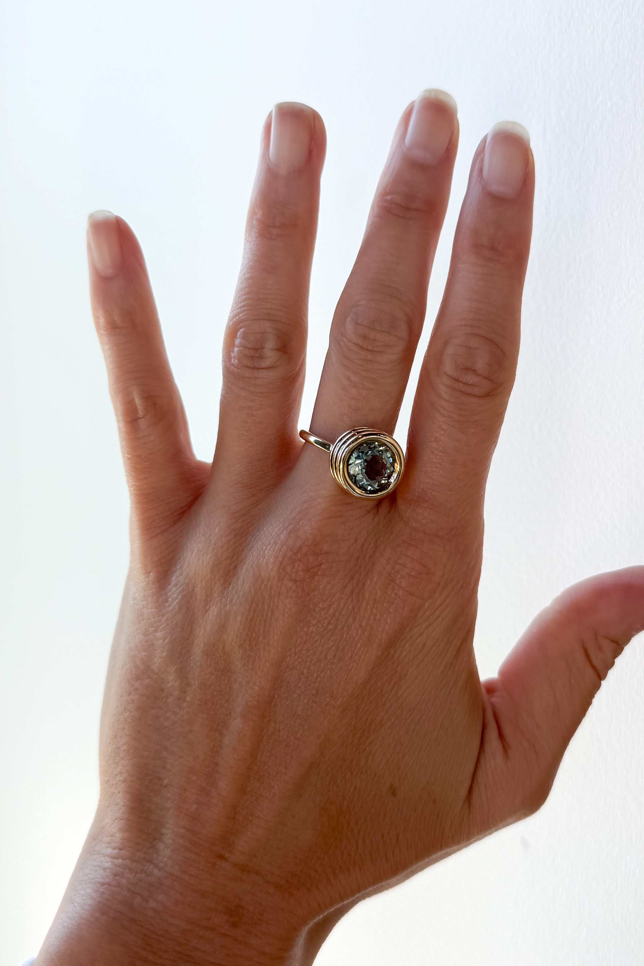 Grotto Green Amethyst Ring