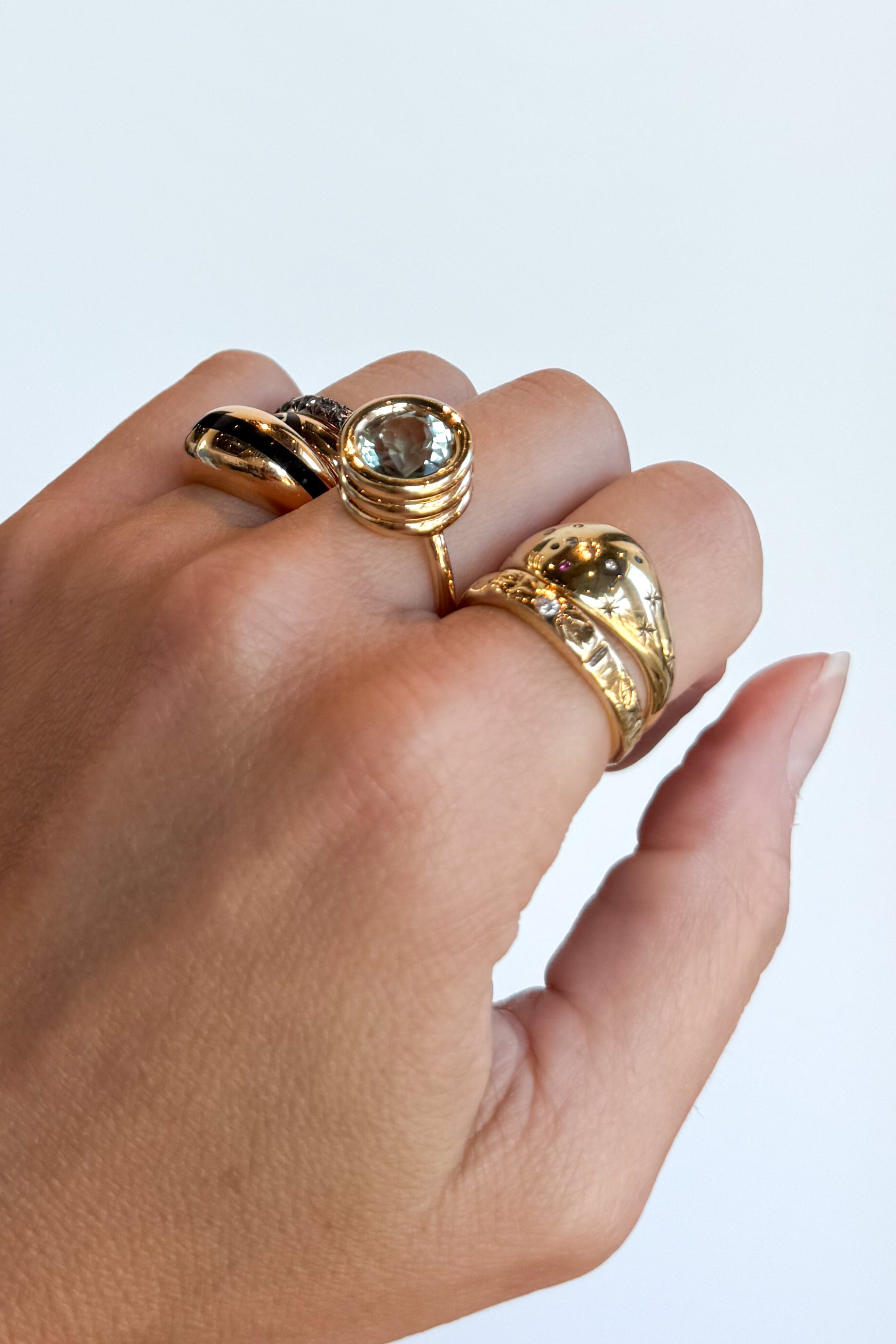 Grotto Green Amethyst Ring