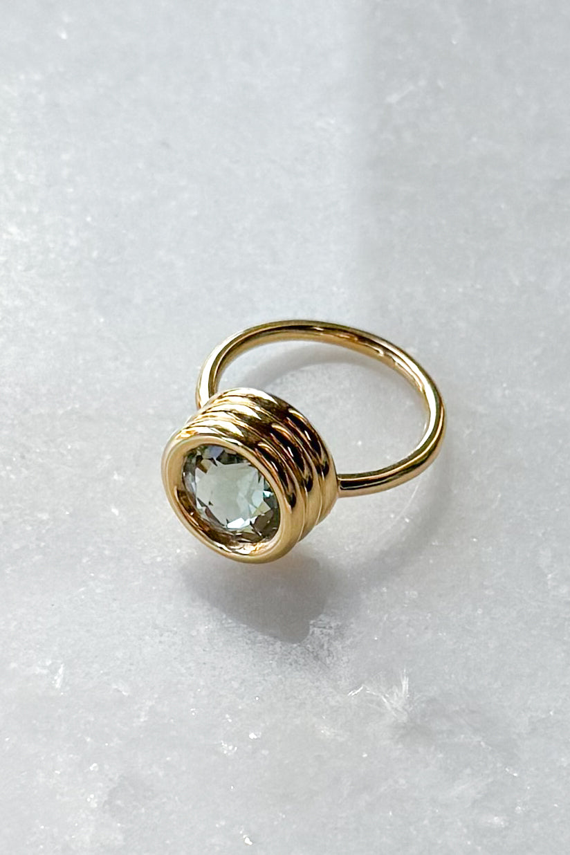 Grotto Green Amethyst Ring