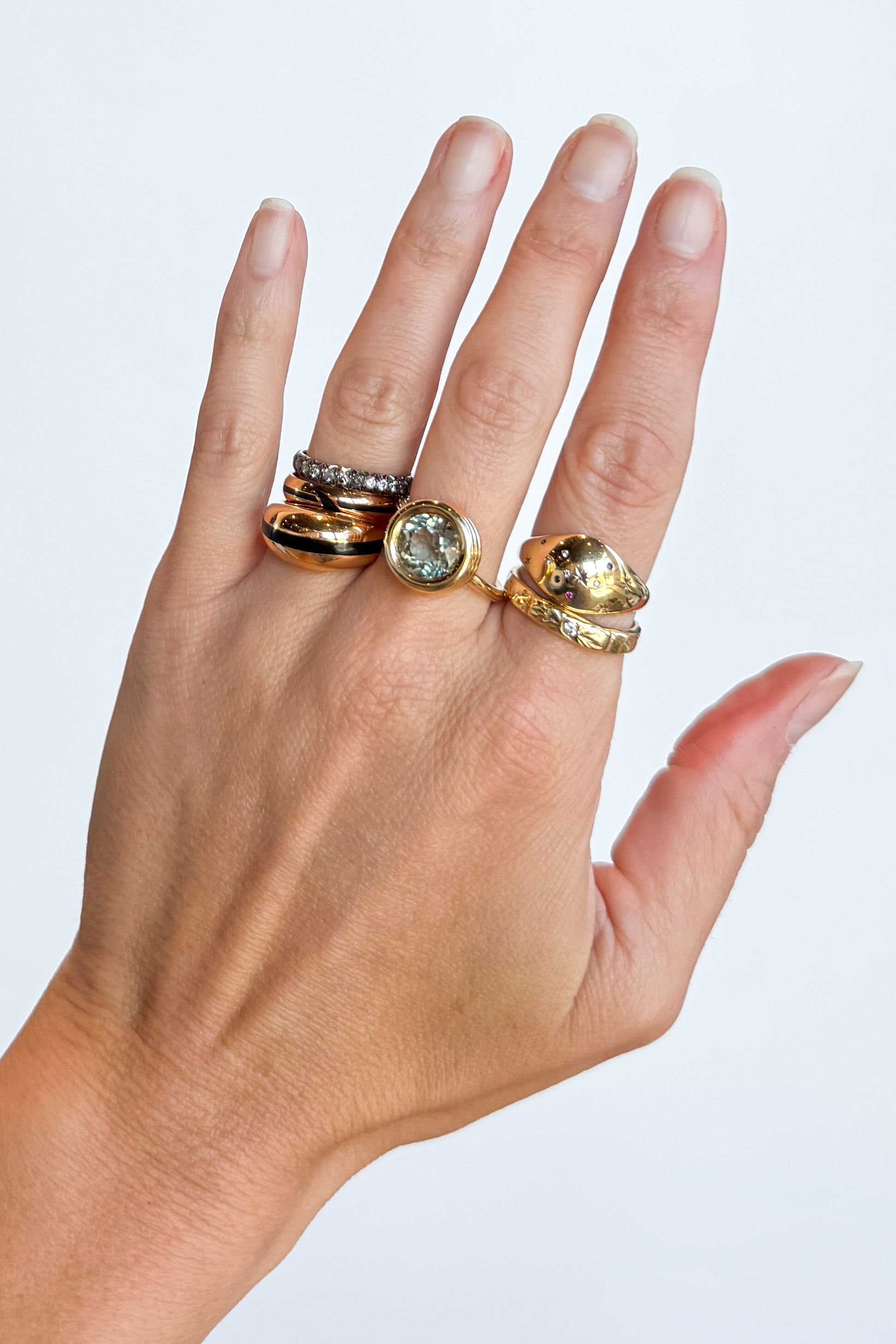 Grotto Green Amethyst Ring