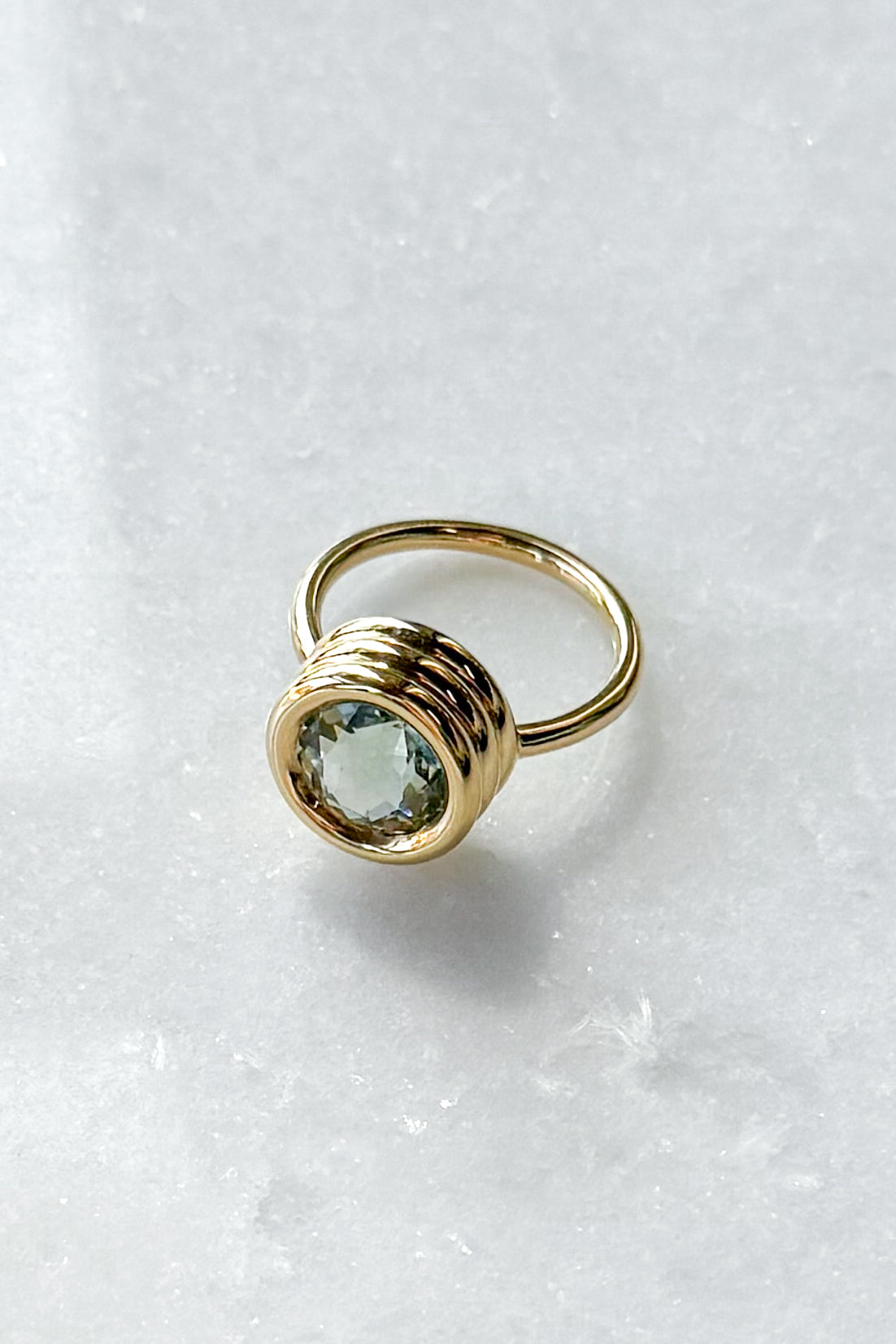 Grotto Green Amethyst Ring
