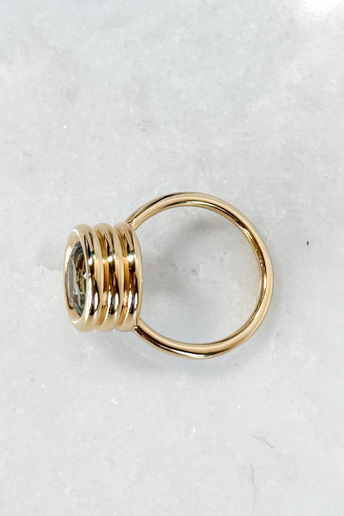 Grotto Green Amethyst Ring