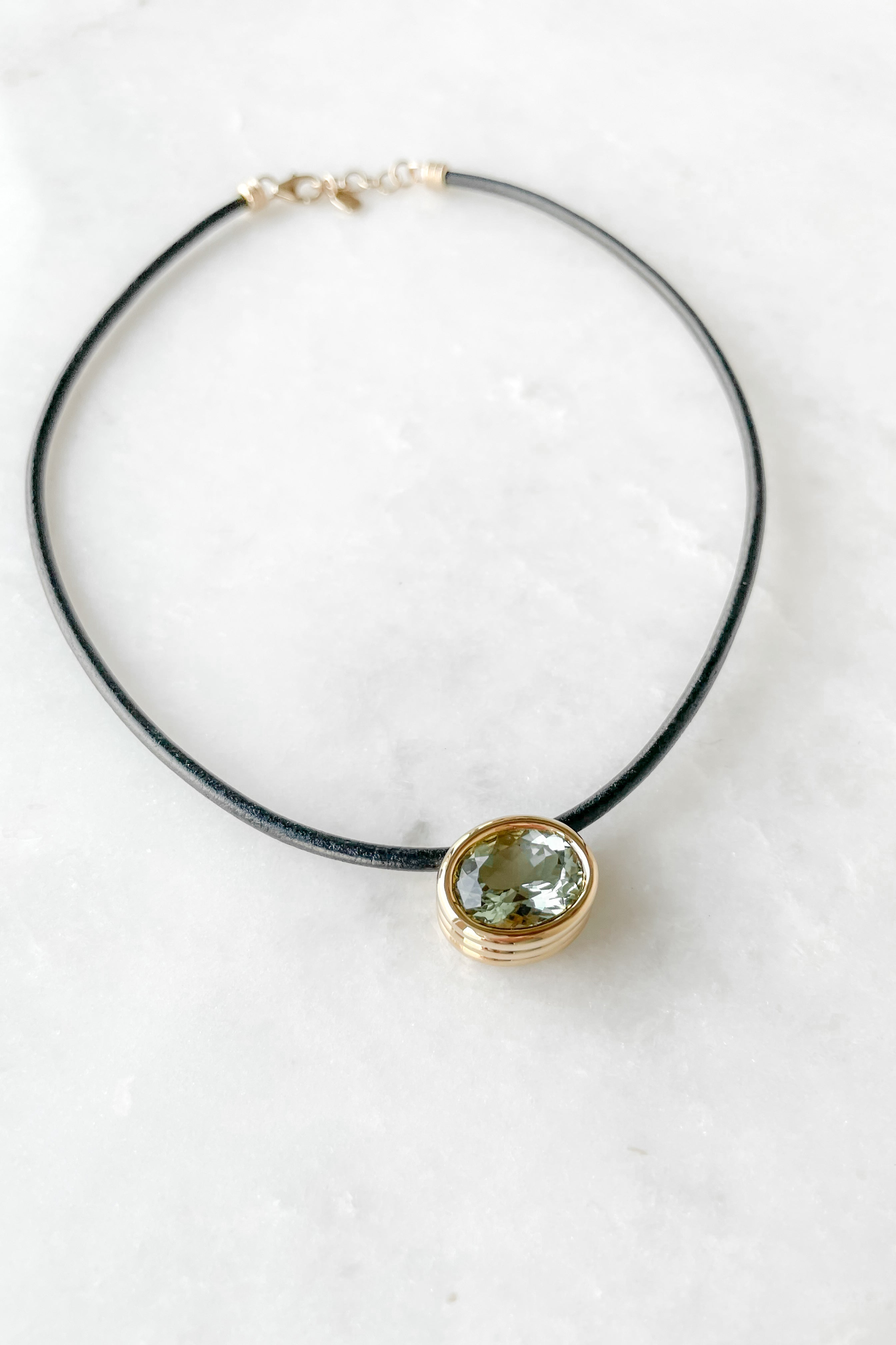 Scuba Green Amethyst Necklace