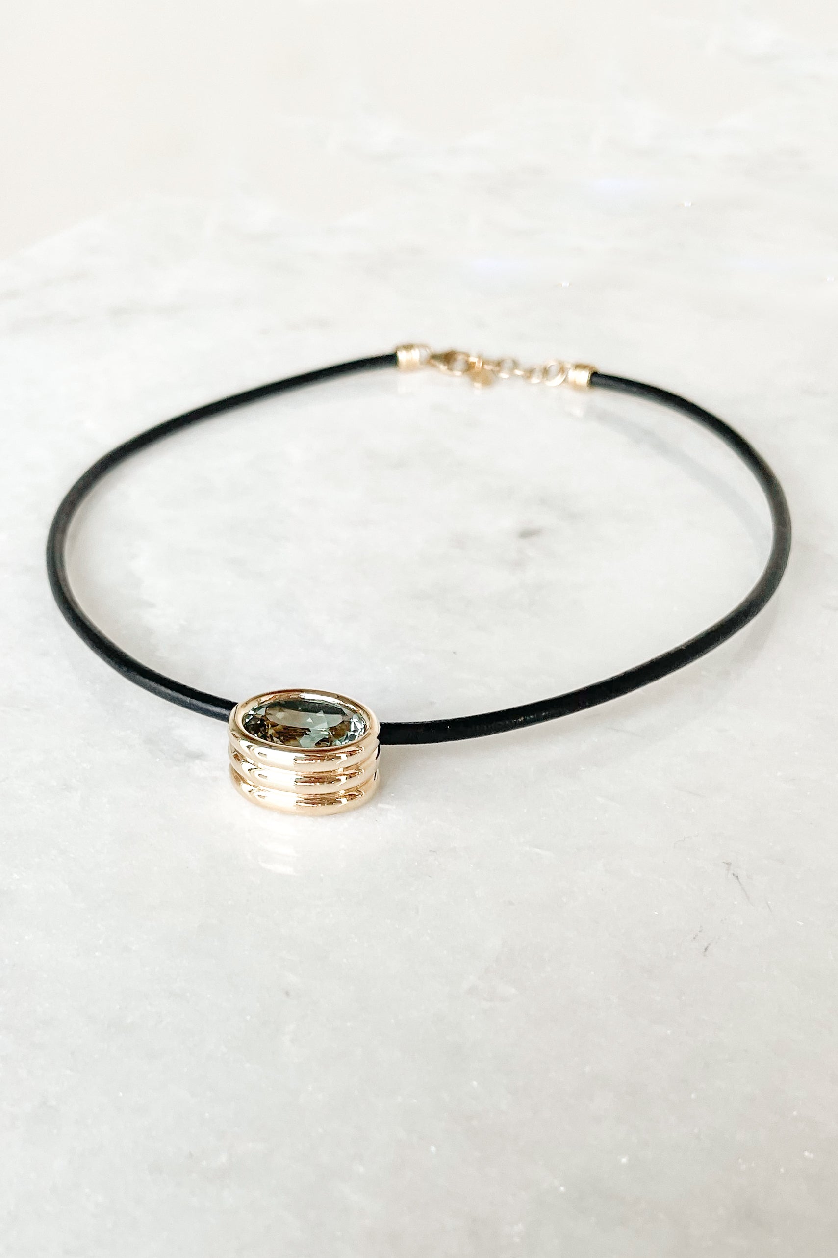 Scuba Green Amethyst Necklace