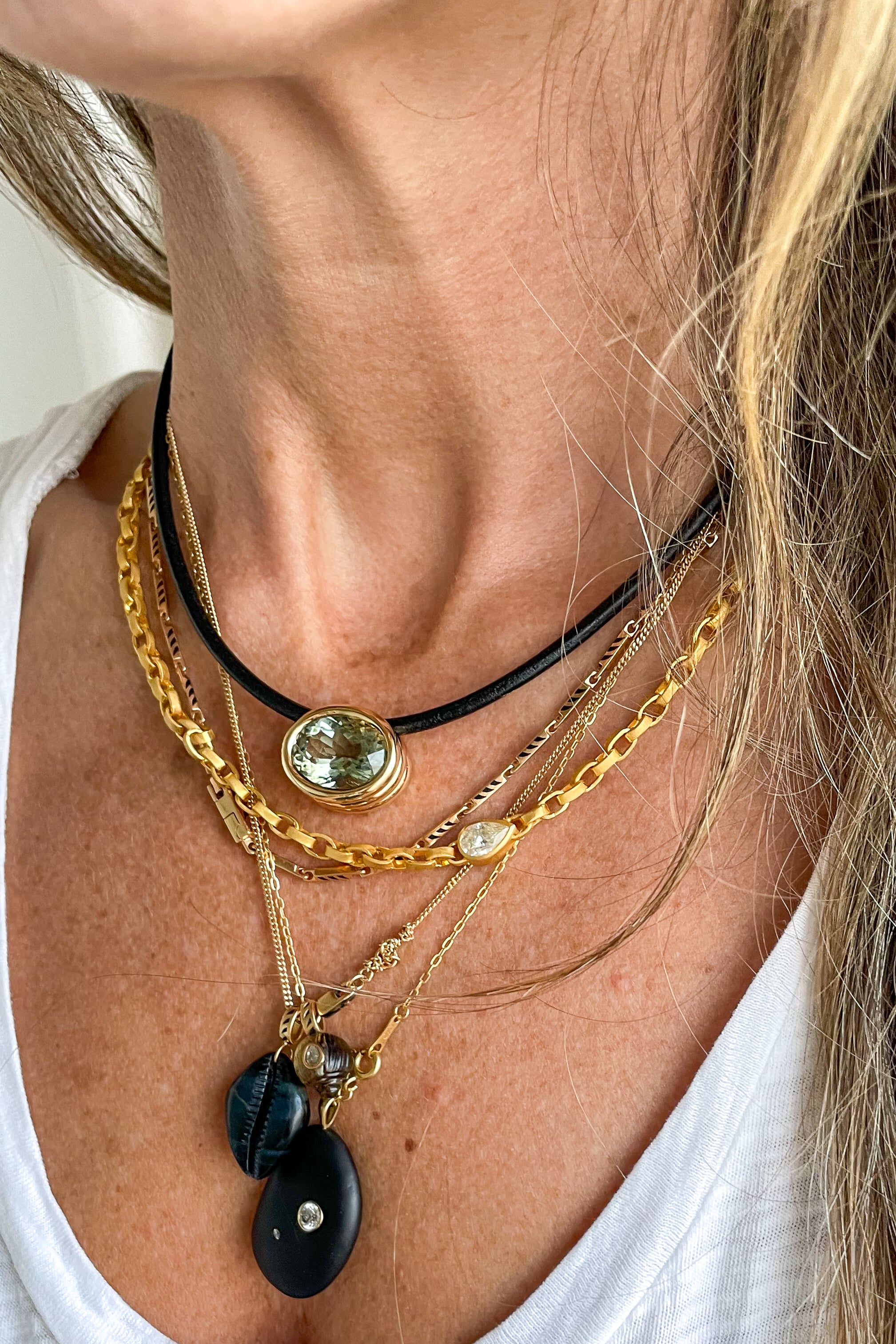 Scuba Green Amethyst Necklace