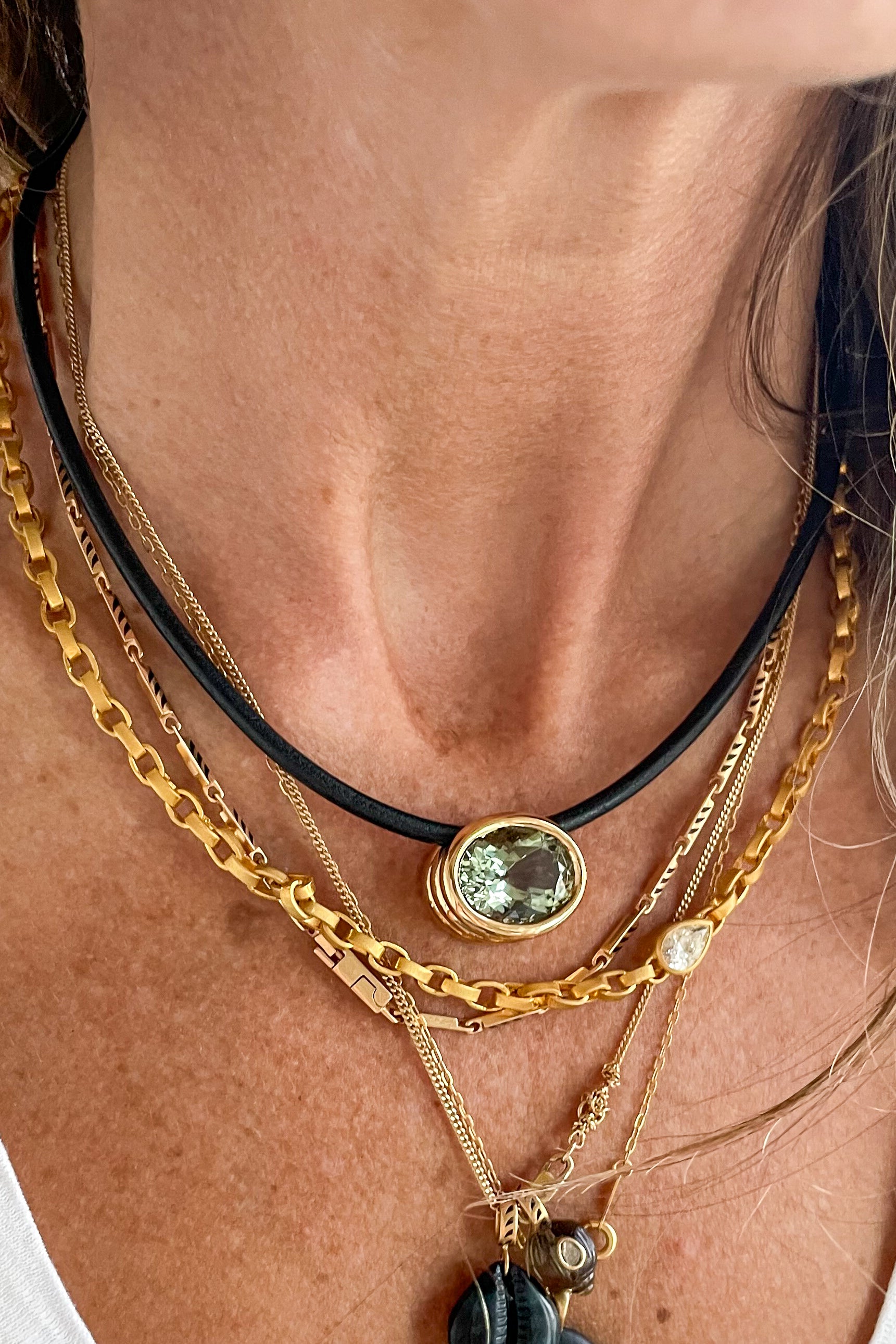 Scuba Green Amethyst Necklace