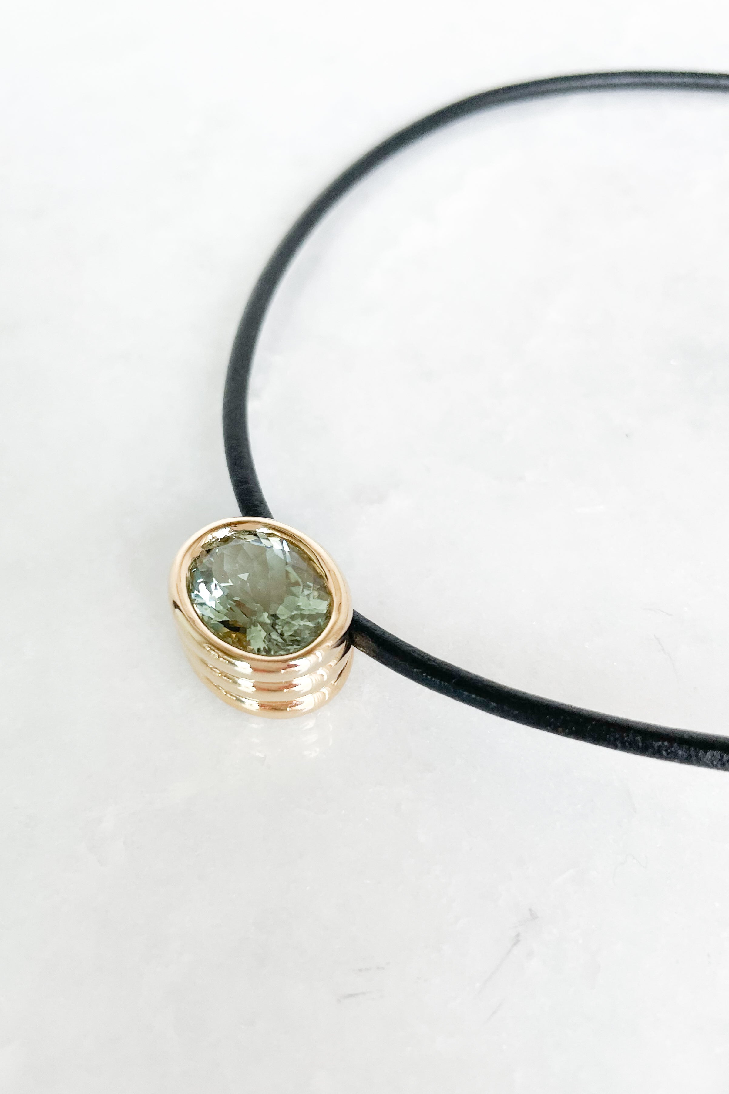 Scuba Green Amethyst Necklace