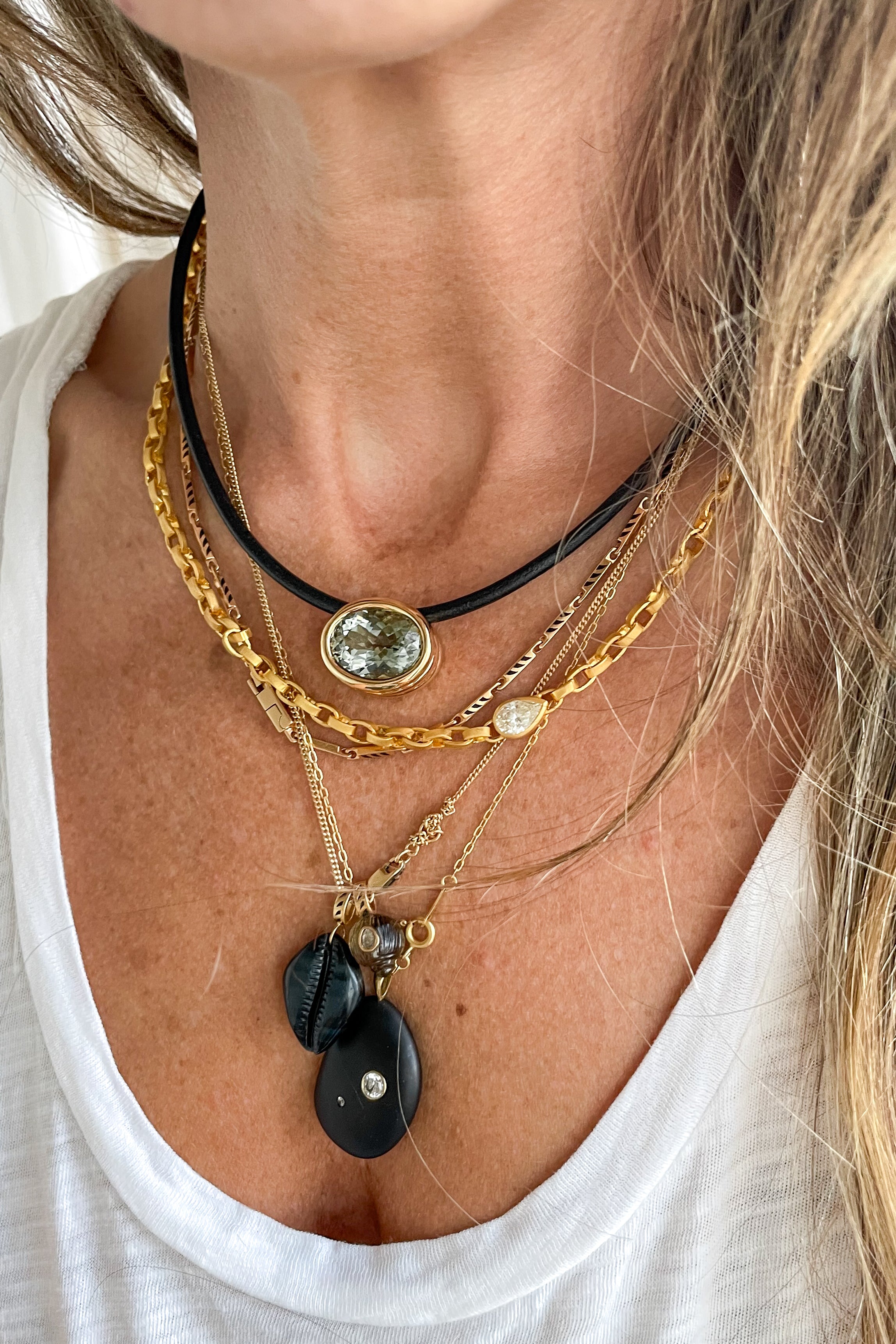 Scuba Green Amethyst Necklace