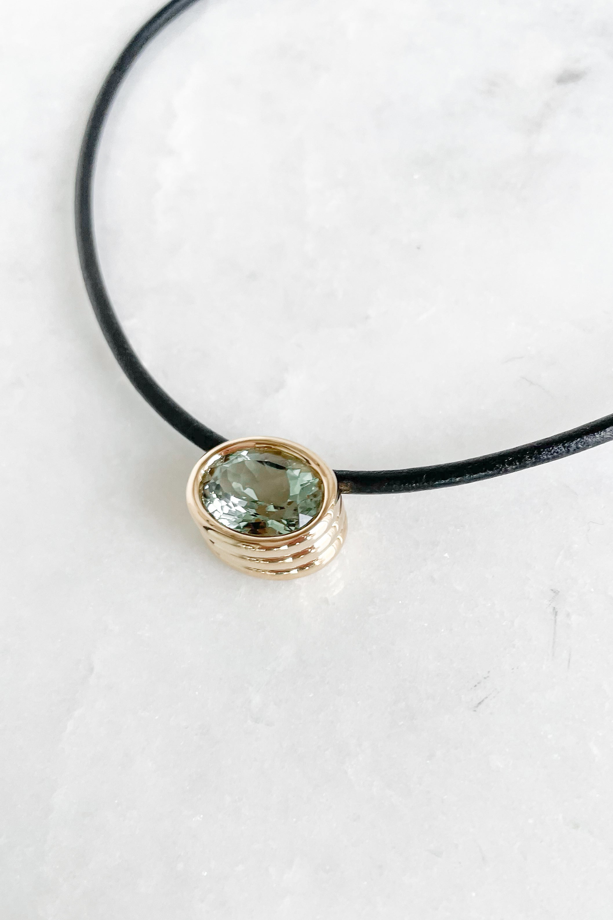 Scuba Green Amethyst Necklace