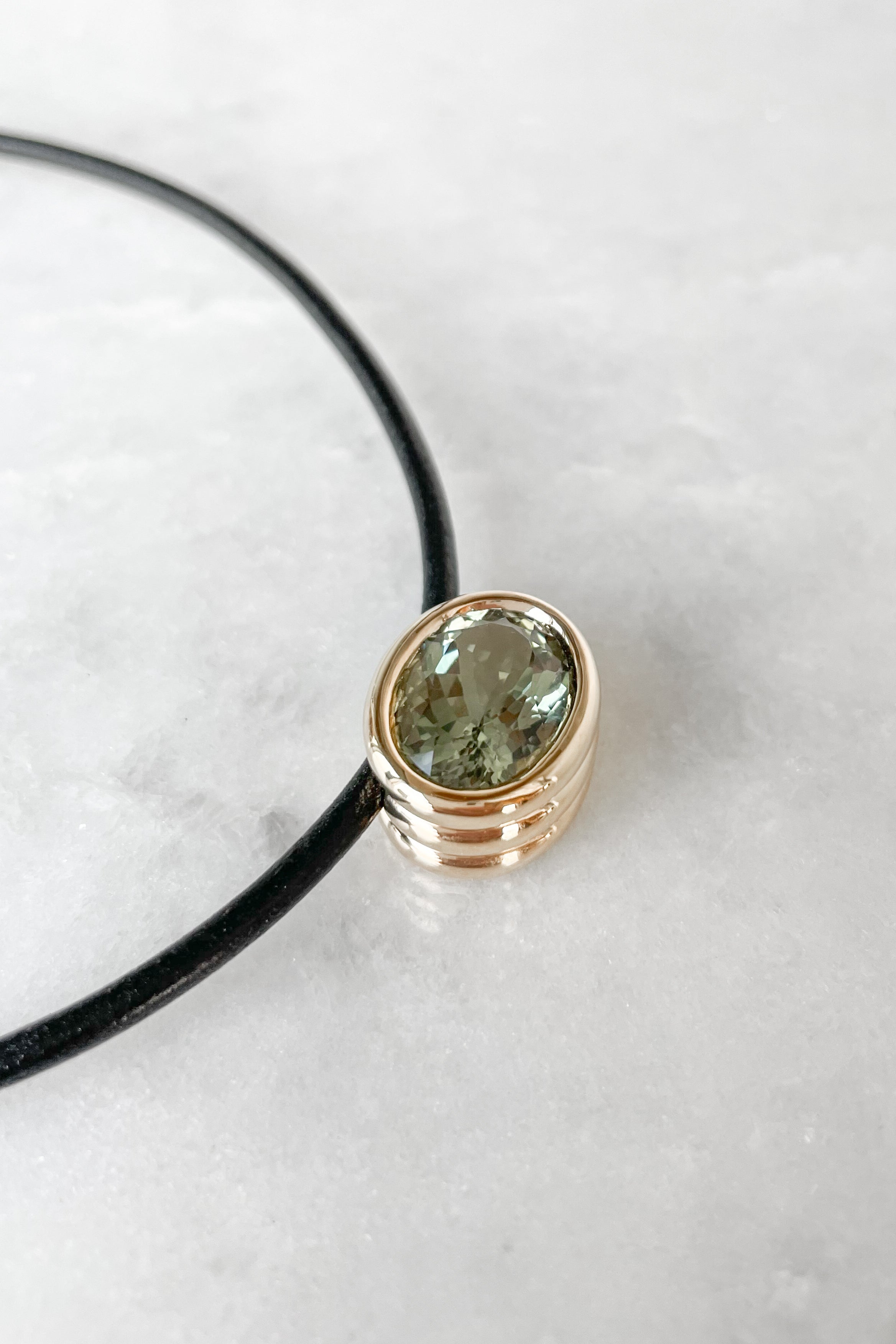 Scuba Green Amethyst Necklace