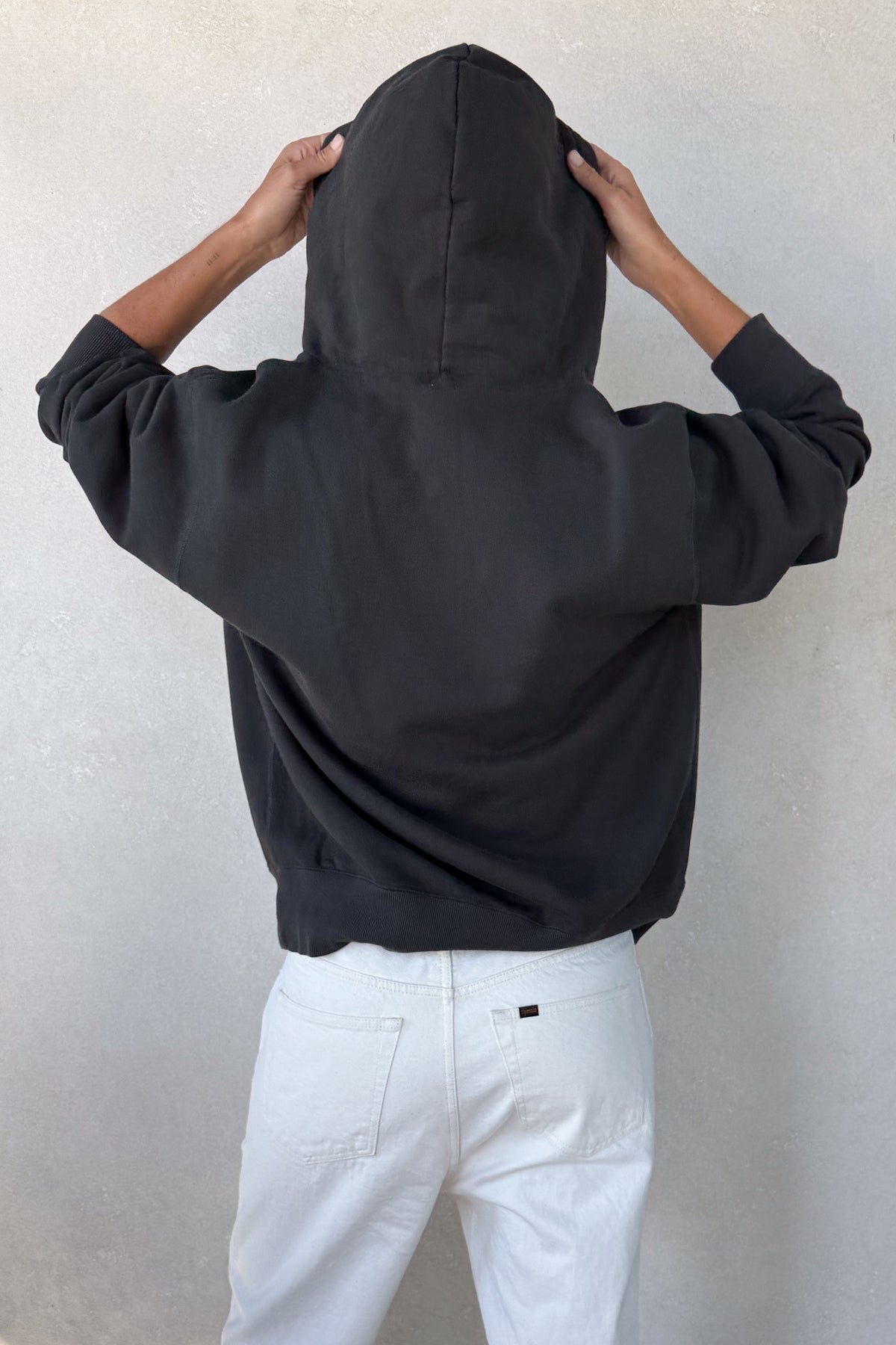 Brushed Fleece Snap Hoodie