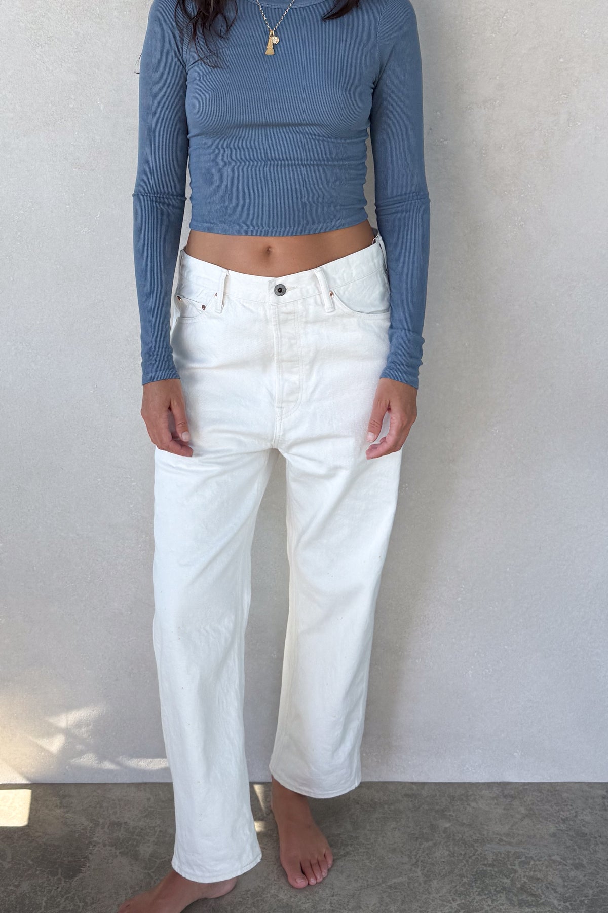 Wide Tapered Cut Jean
