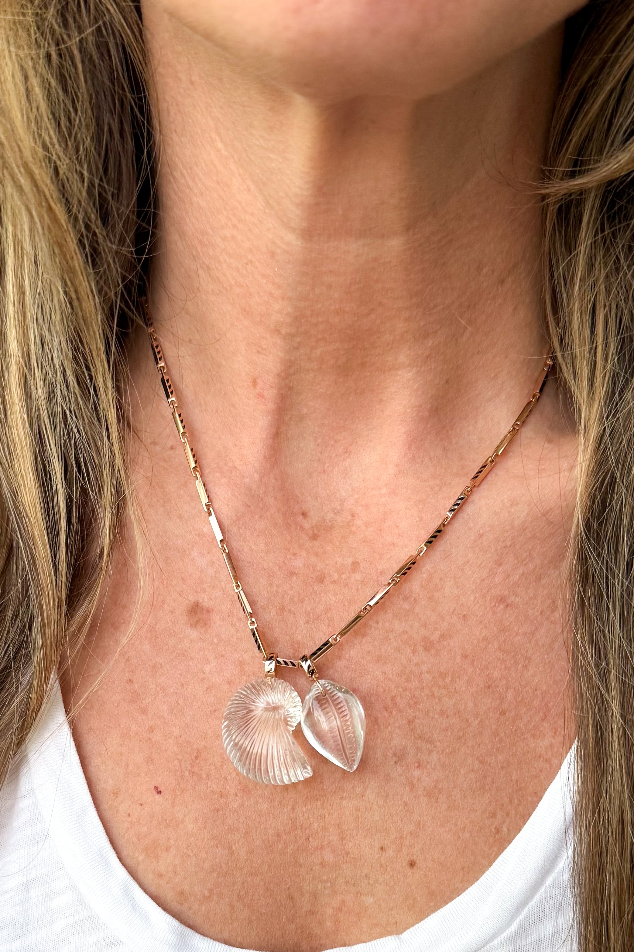 Crystal Nautilus Charm