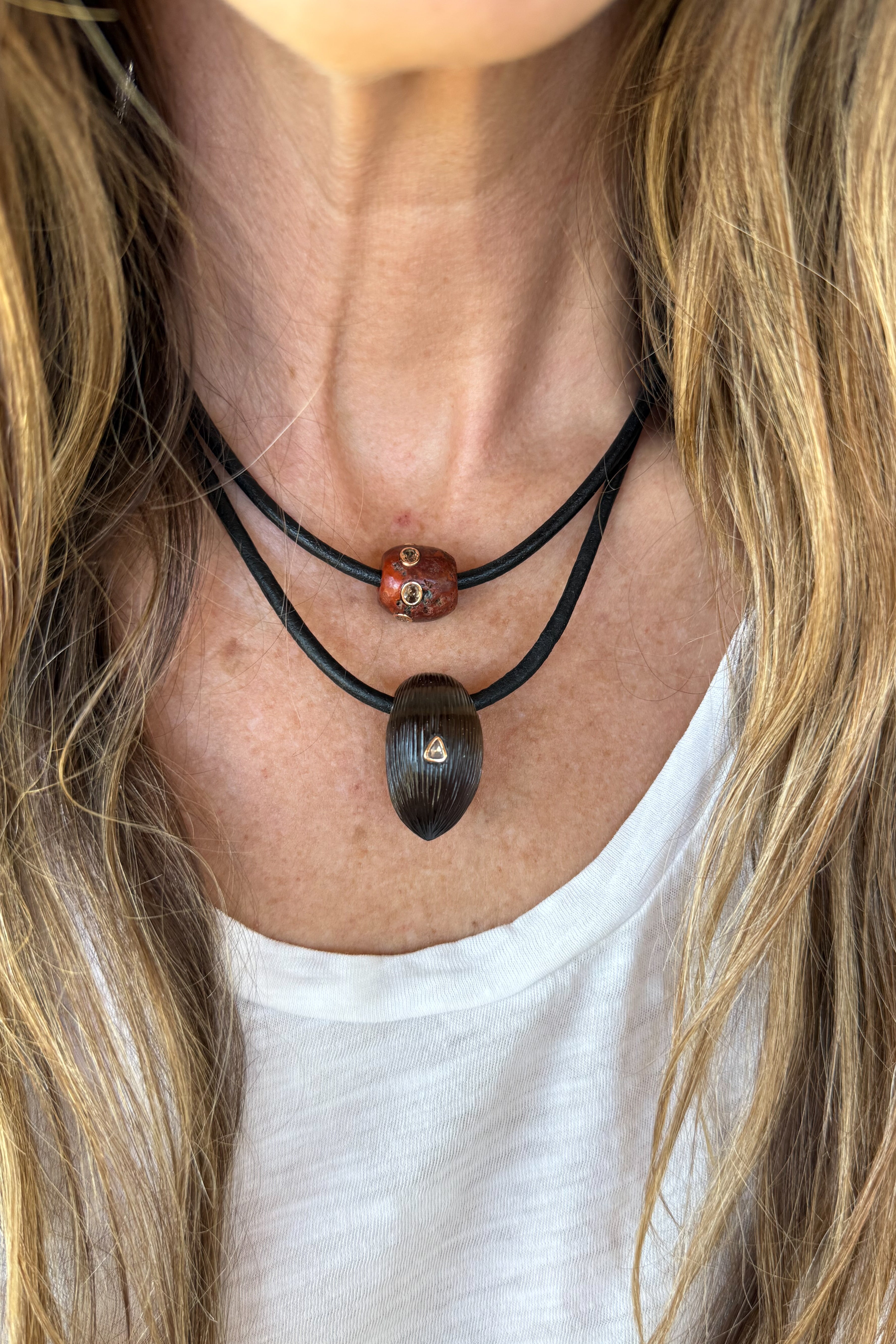 Dezso Leather Cord Necklace