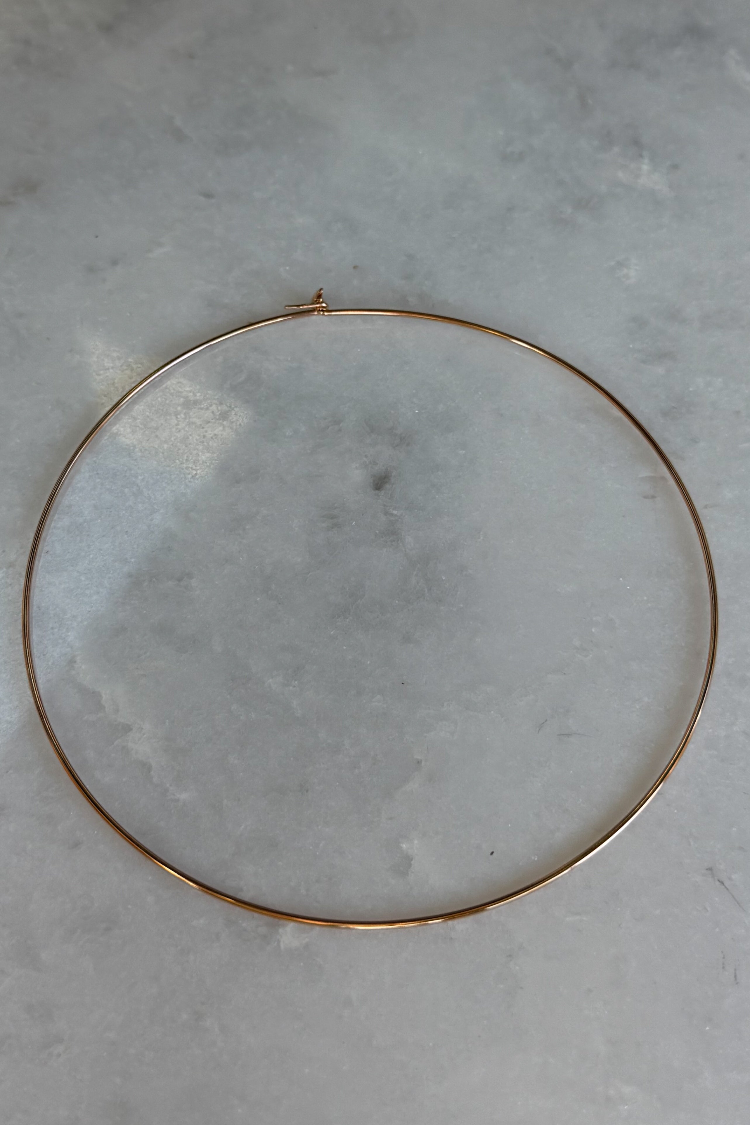 Wave Gold Wire Necklace