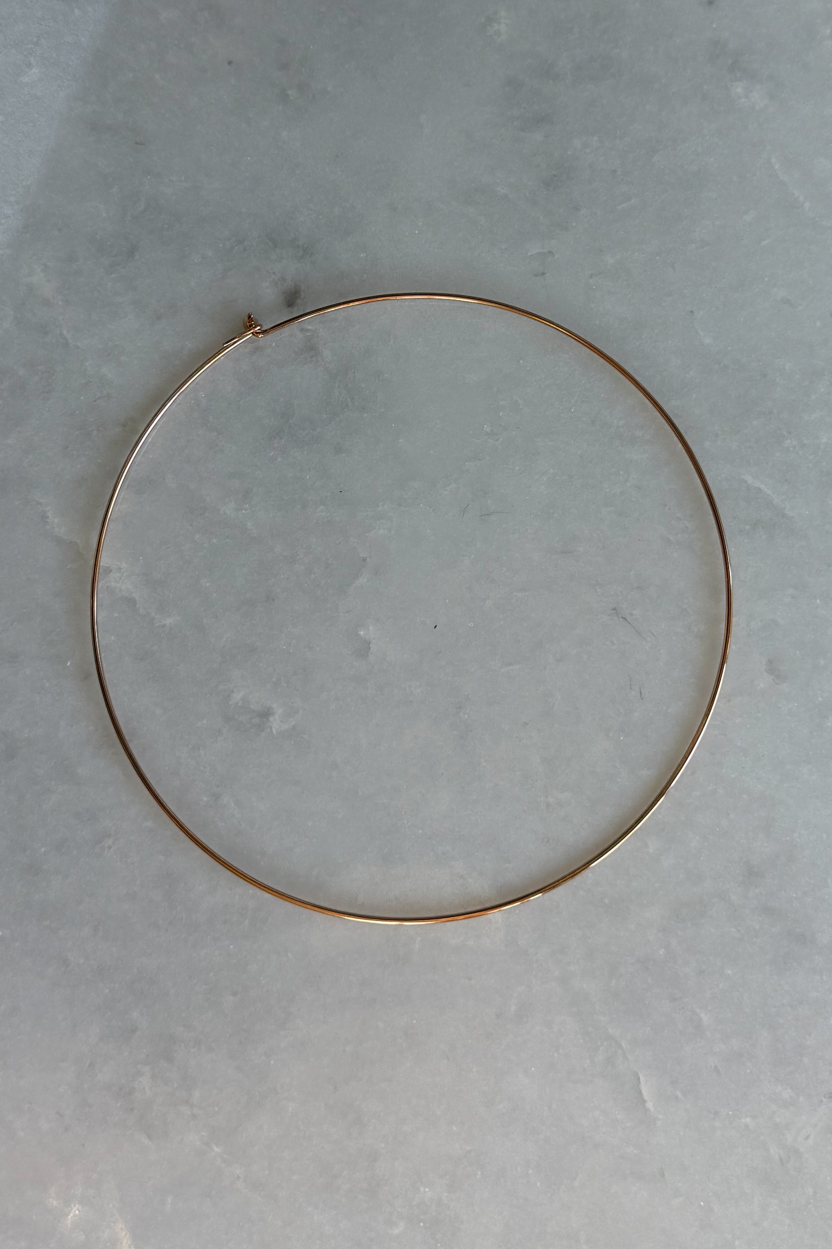 Wave Gold Wire Necklace
