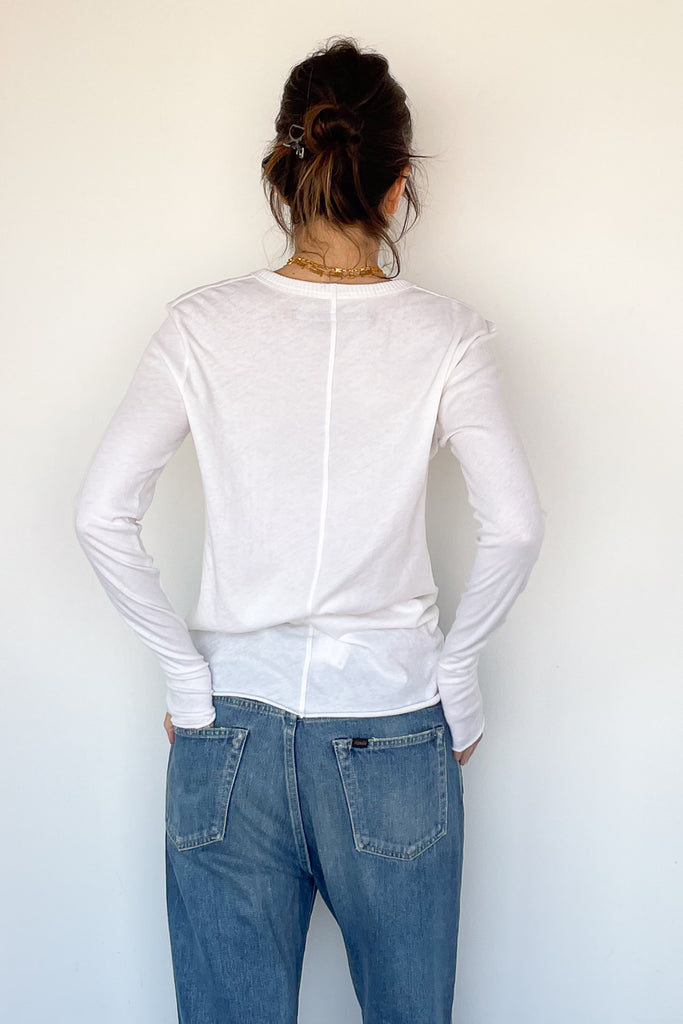 Cashmere Jersey Relaxed Crewneck