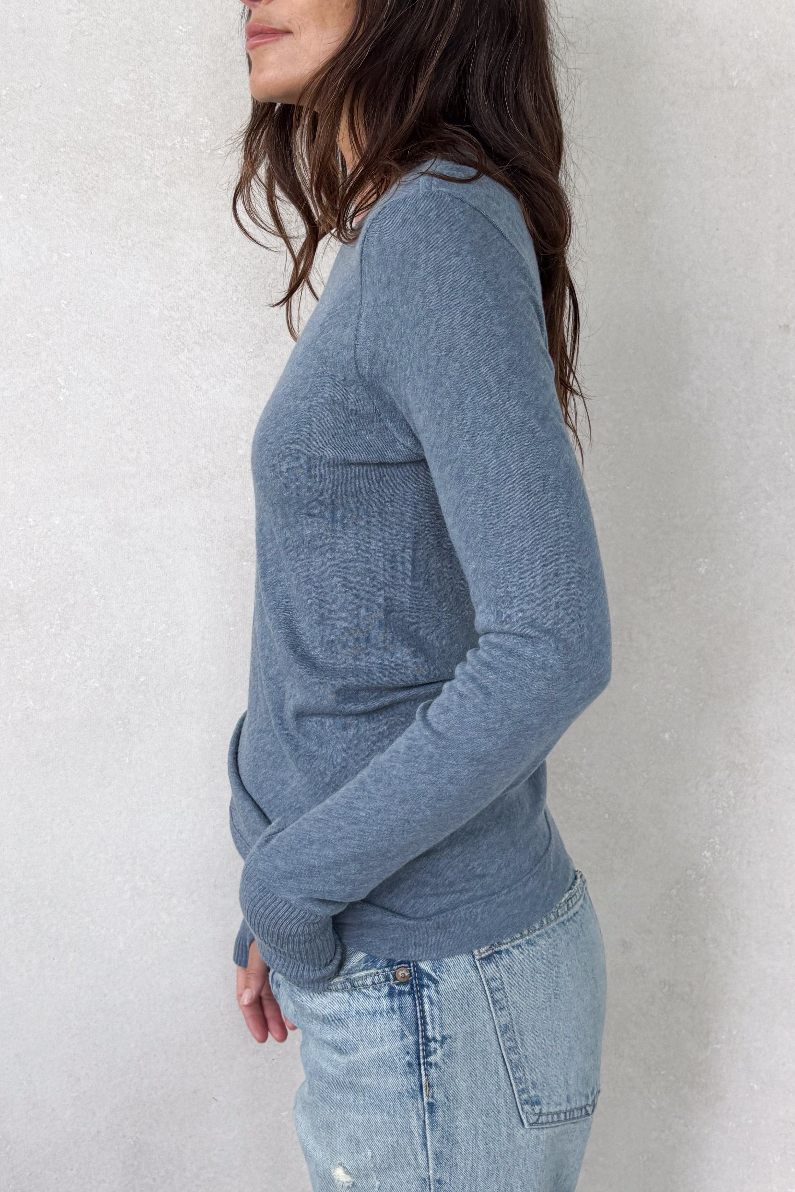 Cashmere Cuffed Crewneck