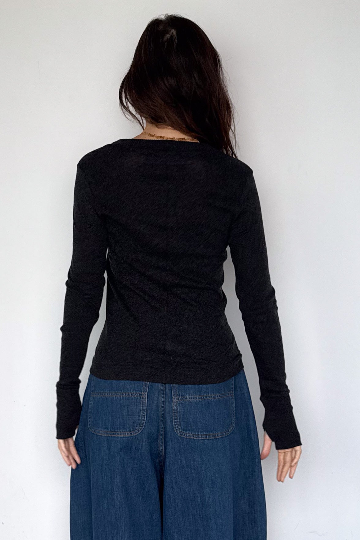 Cashmere Cuffed Crewneck