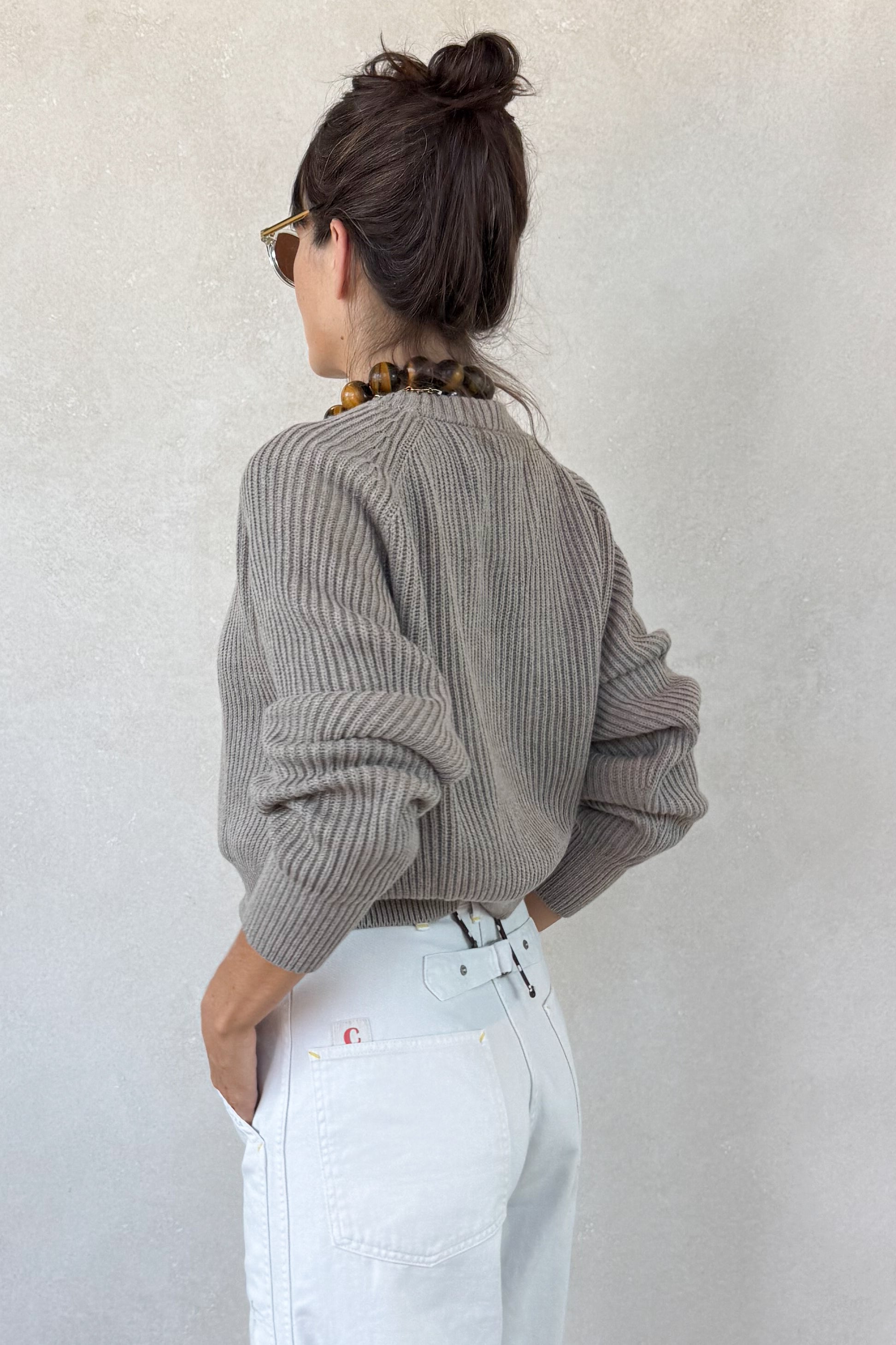 Cotton Cashmere Raglan Sweater