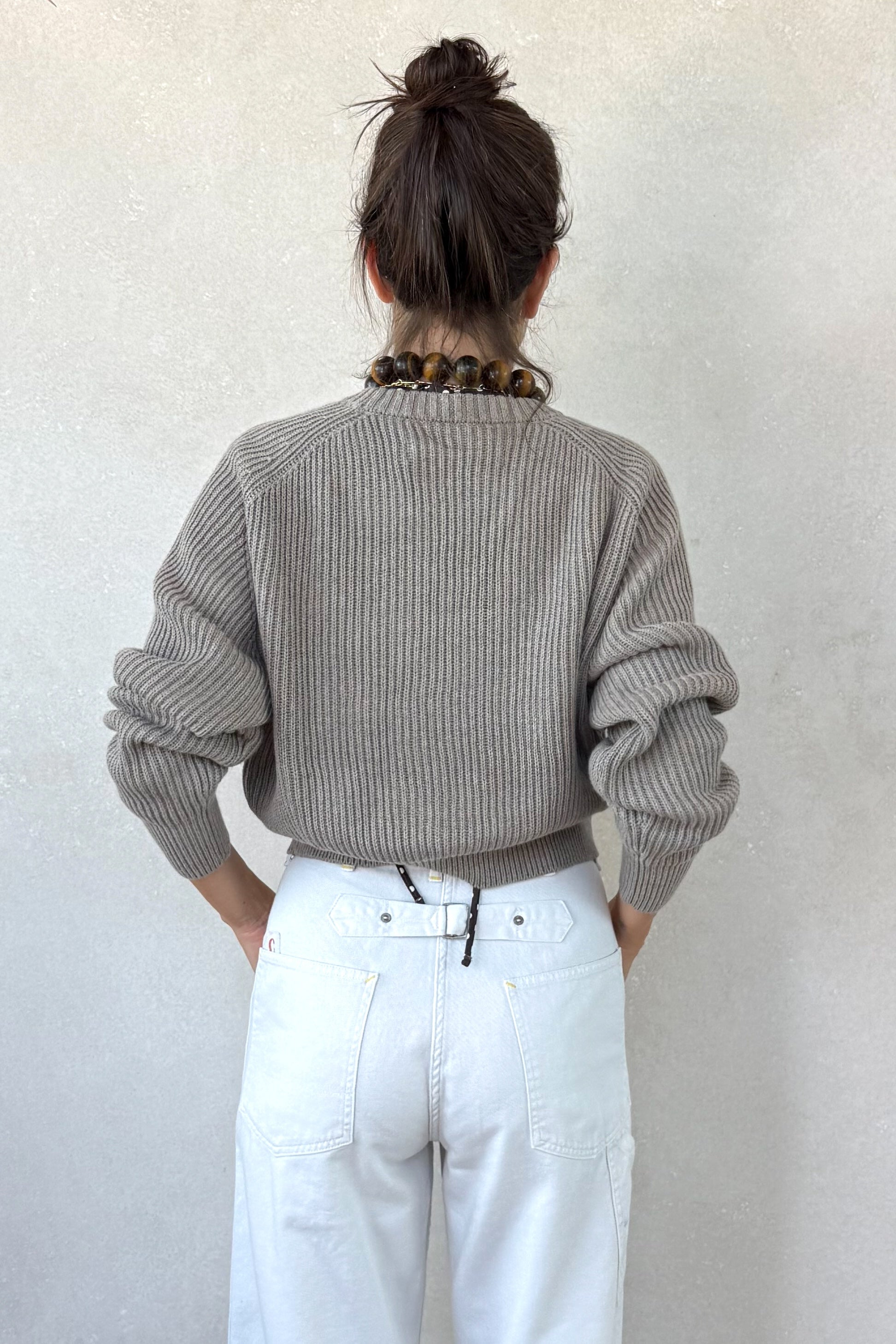 Cotton Cashmere Raglan Sweater