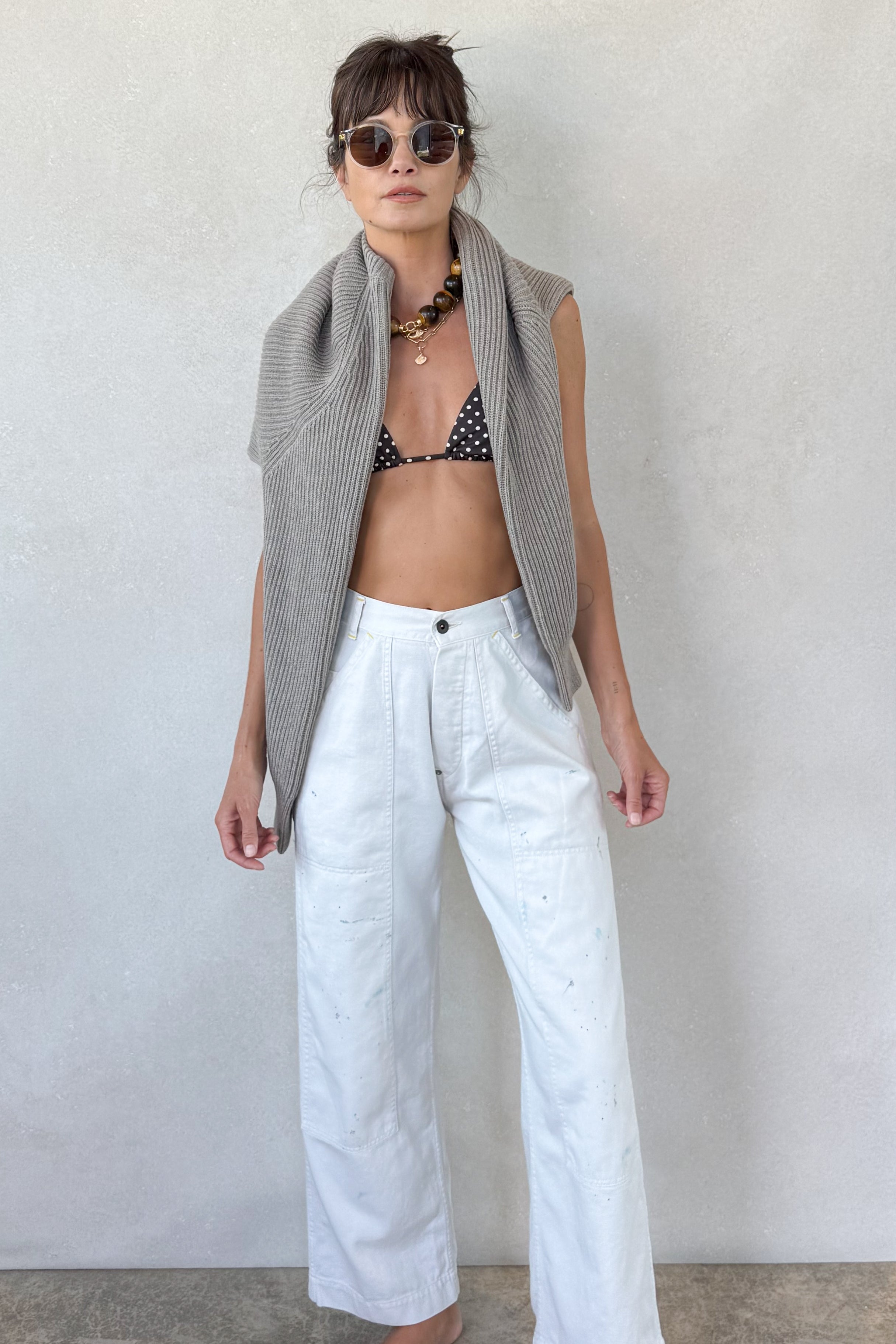 Cotton Cashmere Raglan Sweater