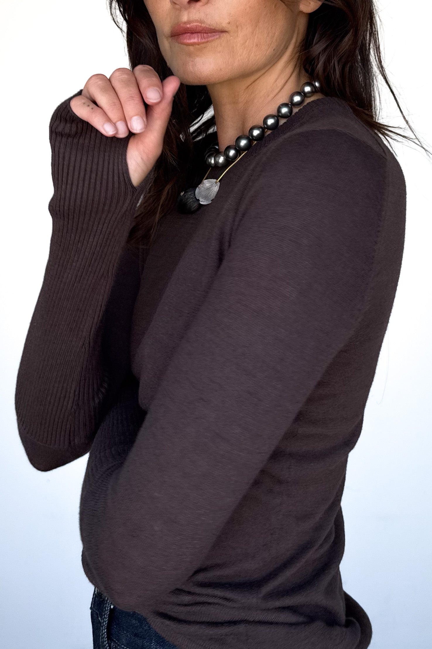 Fine Cashmere Knit Crewneck Sweater