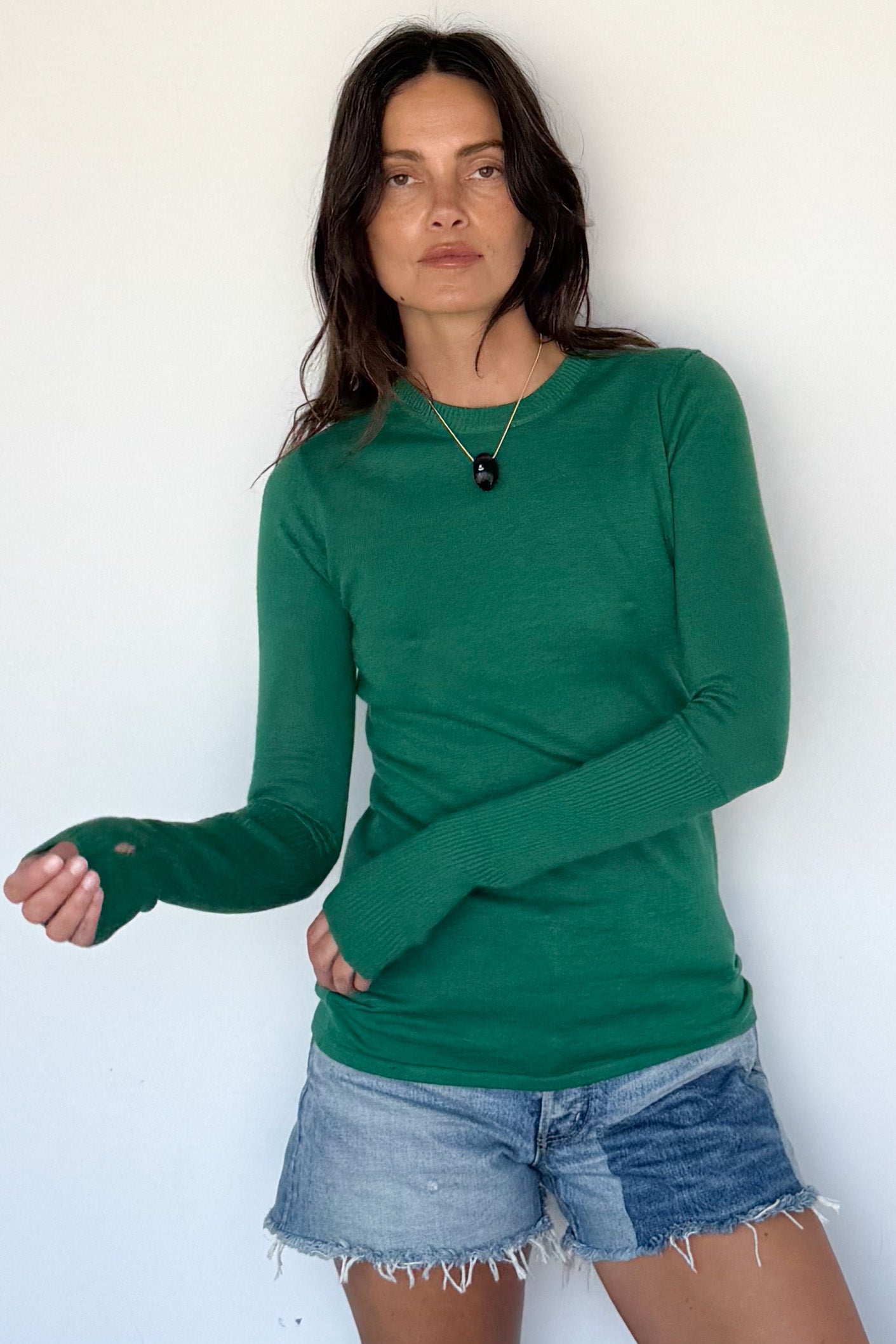 Fine Cashmere Knit Crewneck Sweater
