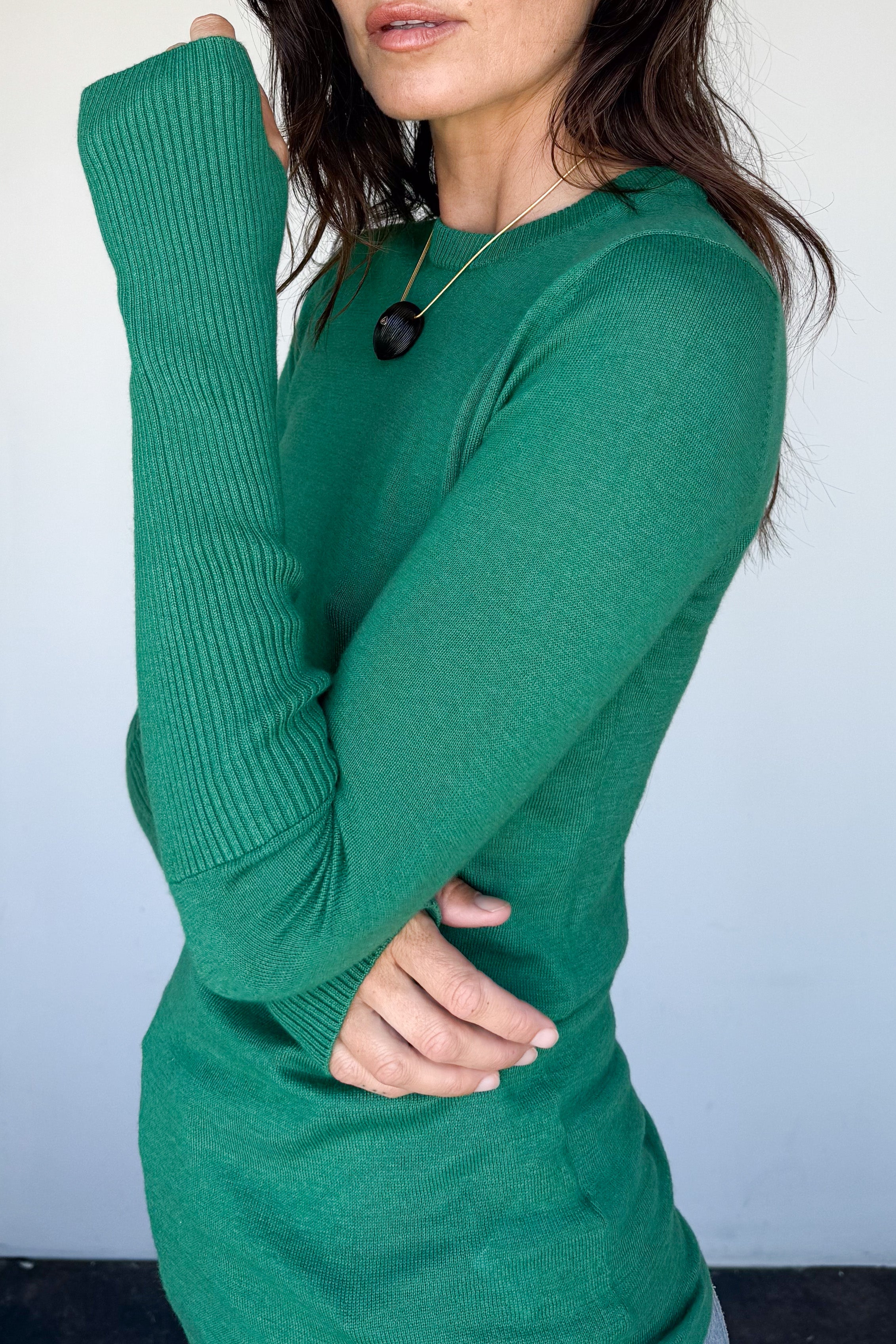 Fine Cashmere Knit Crewneck Sweater