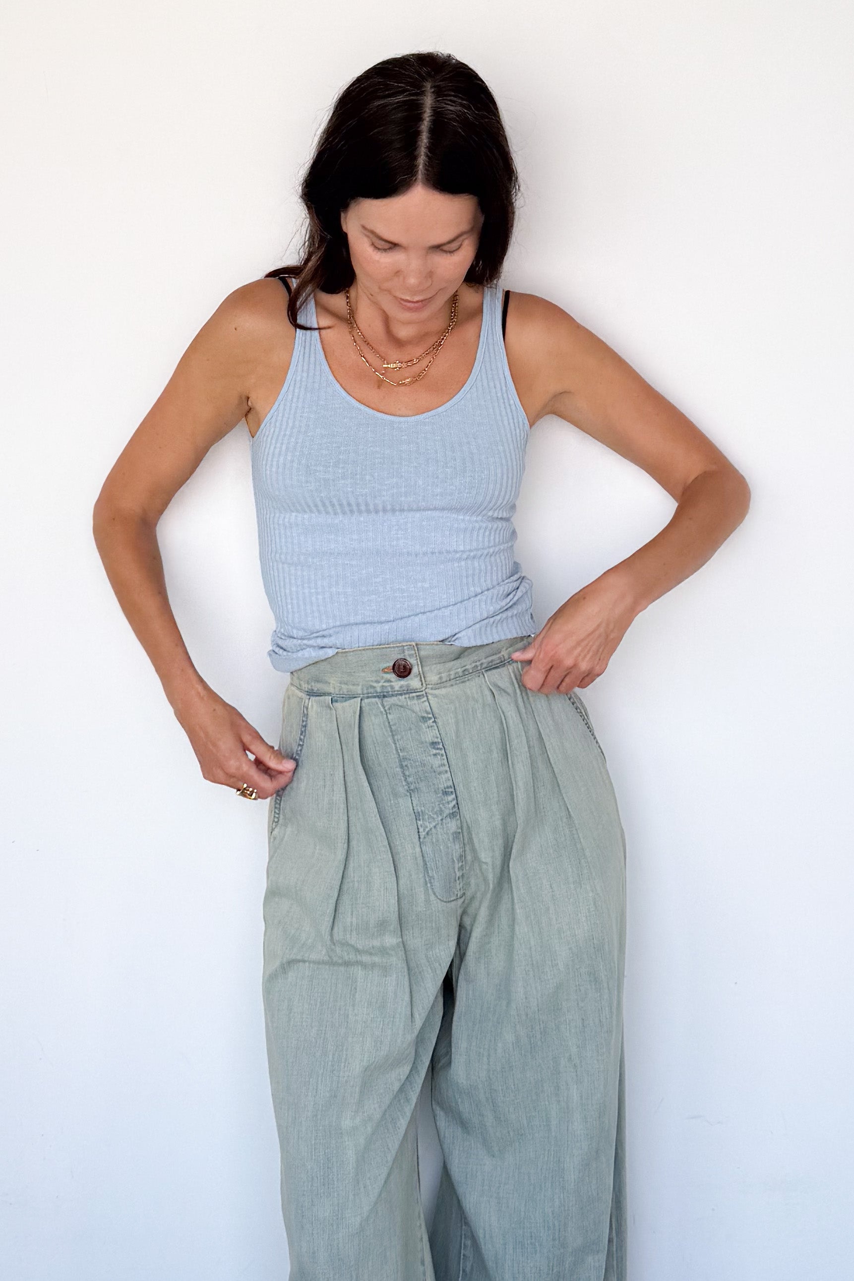 Military Rib Slim Tank