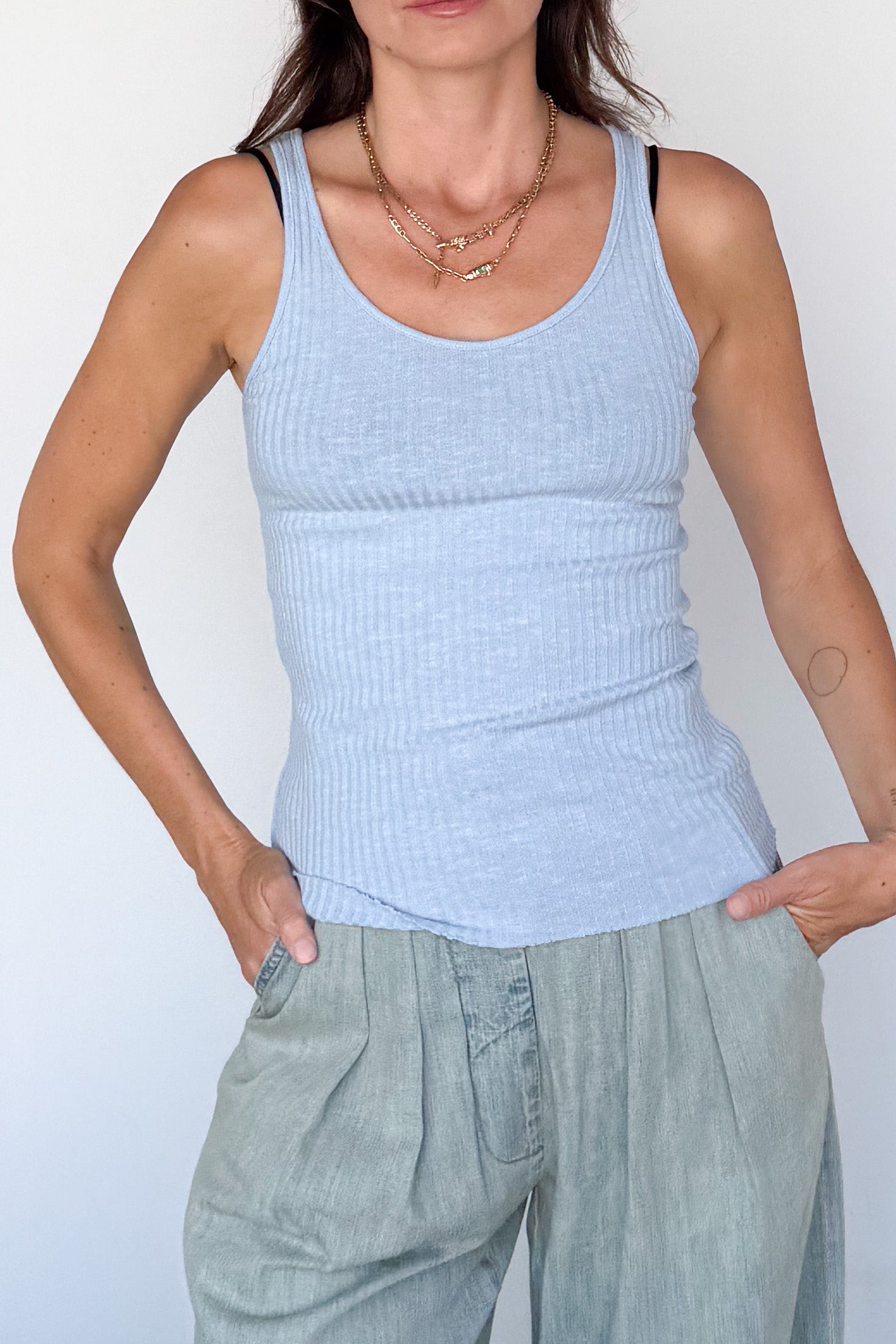 Military Rib Slim Tank