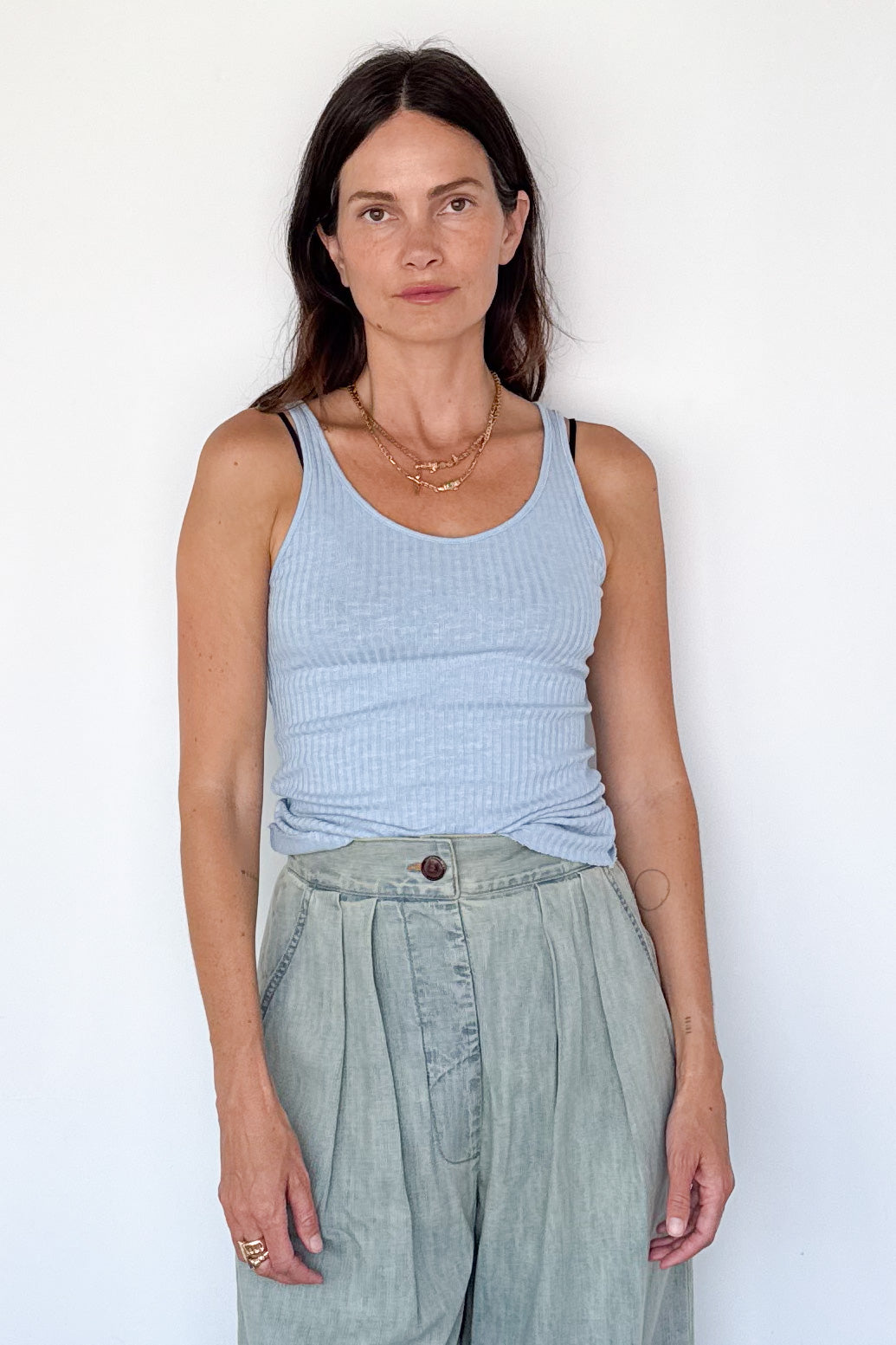 Military Rib Slim Tank