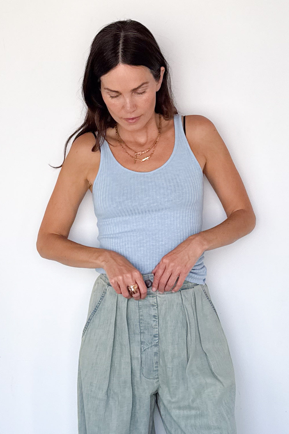 Military Rib Slim Tank