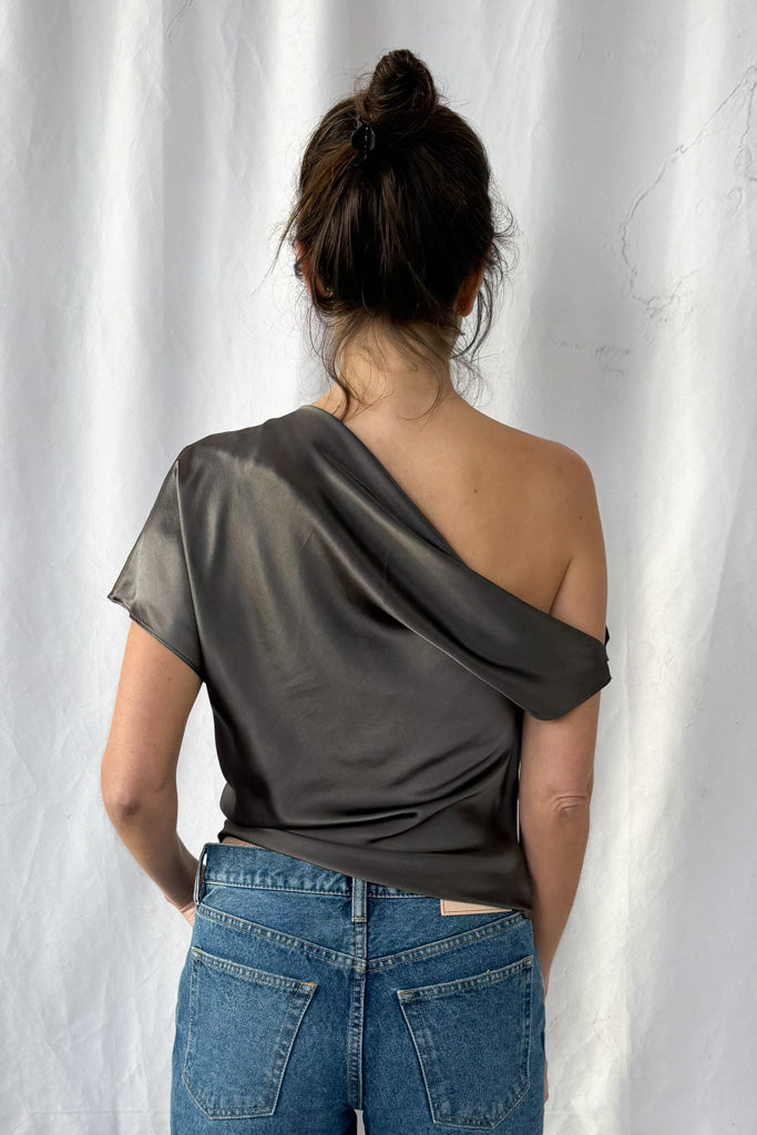Satin Drape Top