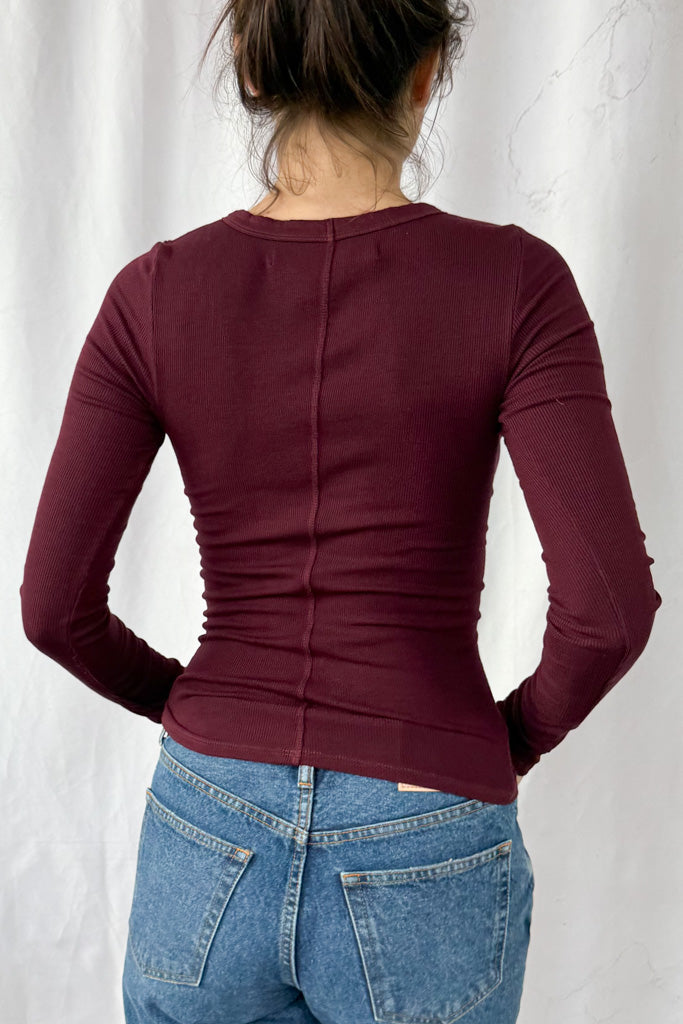 Silk Rib Essential Crewneck
