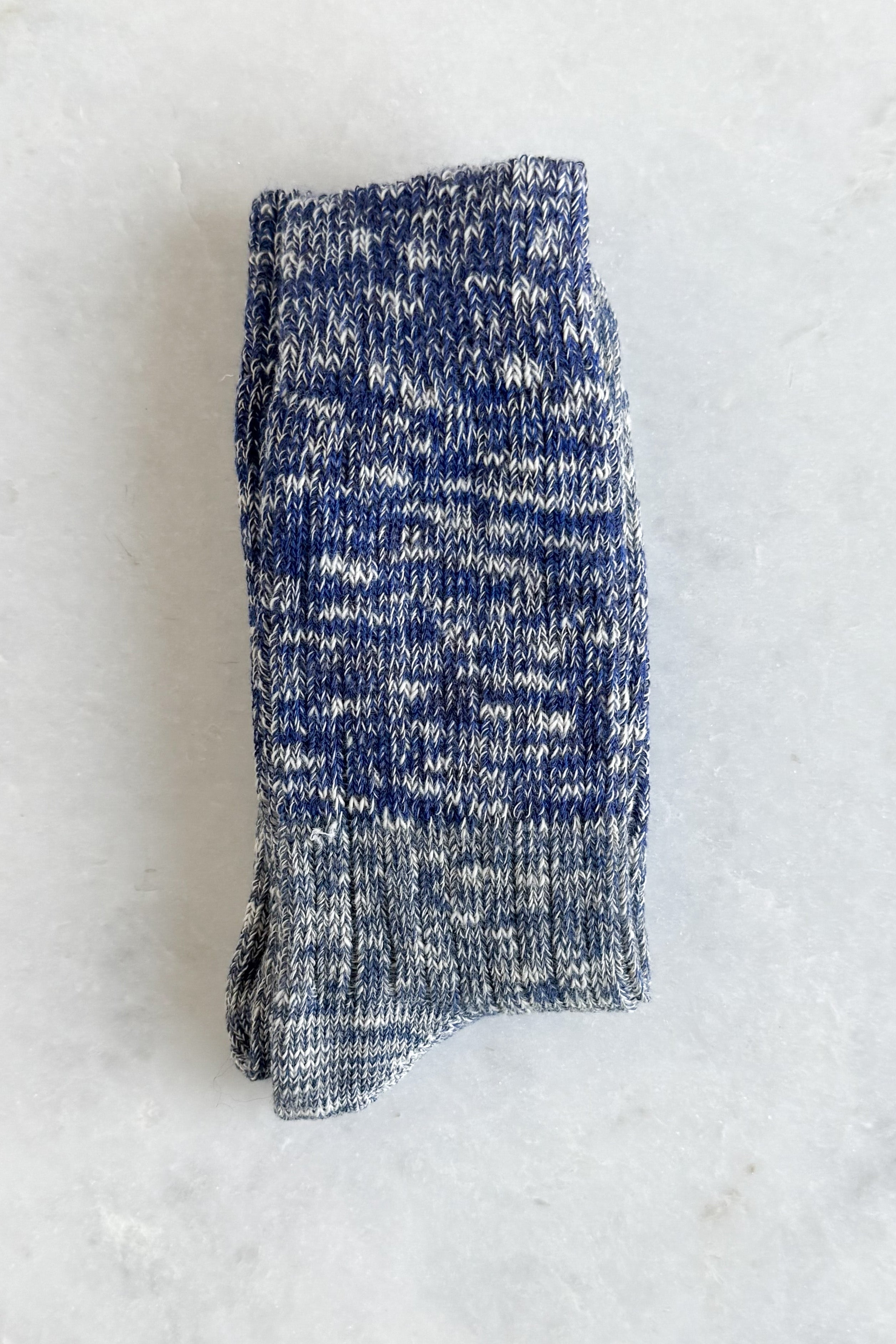 Dark & Light Blue Melange Socks