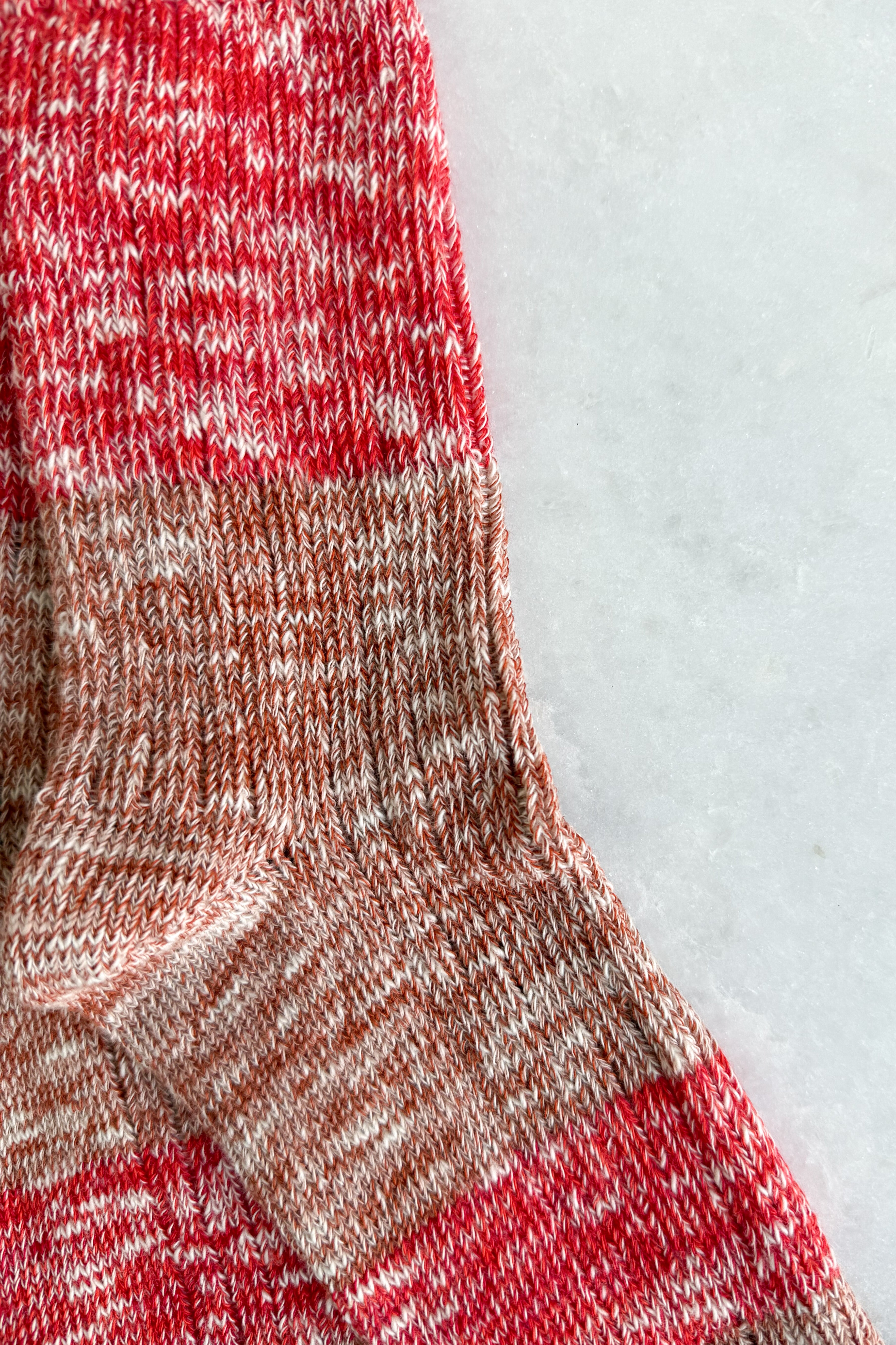 Orange & Pink Melange Socks