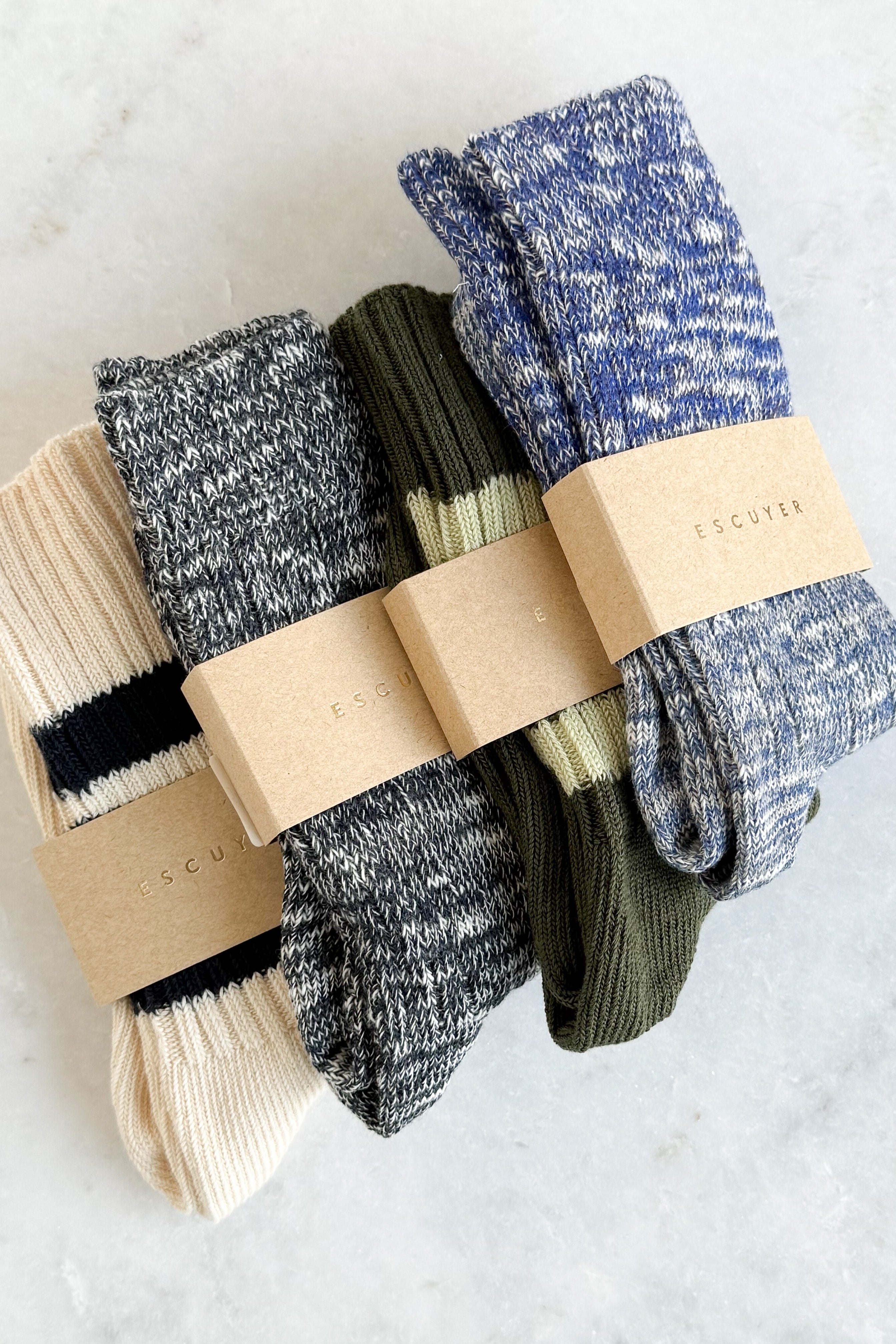 Flamé Blue Melange Socks
