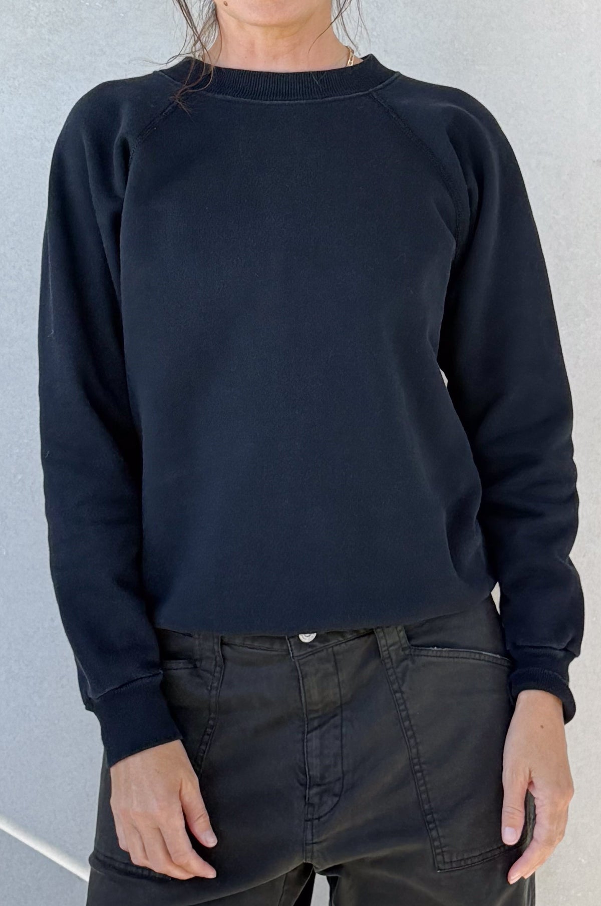 ILY Sweatshirt - Black & Light Blue XS