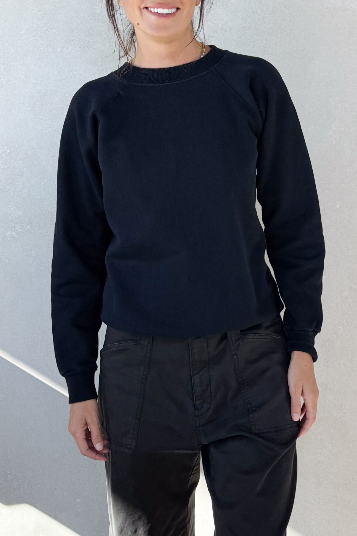 ILY Sweatshirt - Black & Light Blue XS