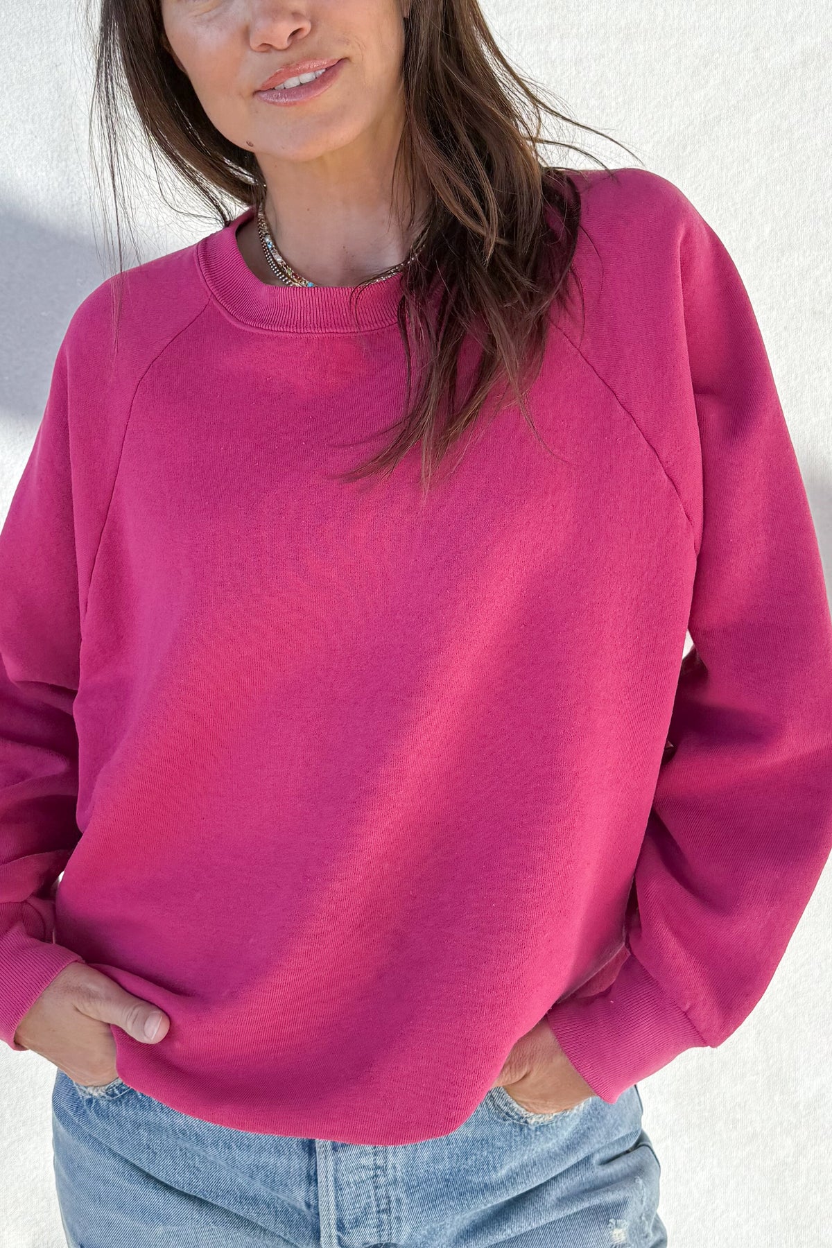 ILY Sweatshirt - Hot Pink & Light Blue S/M