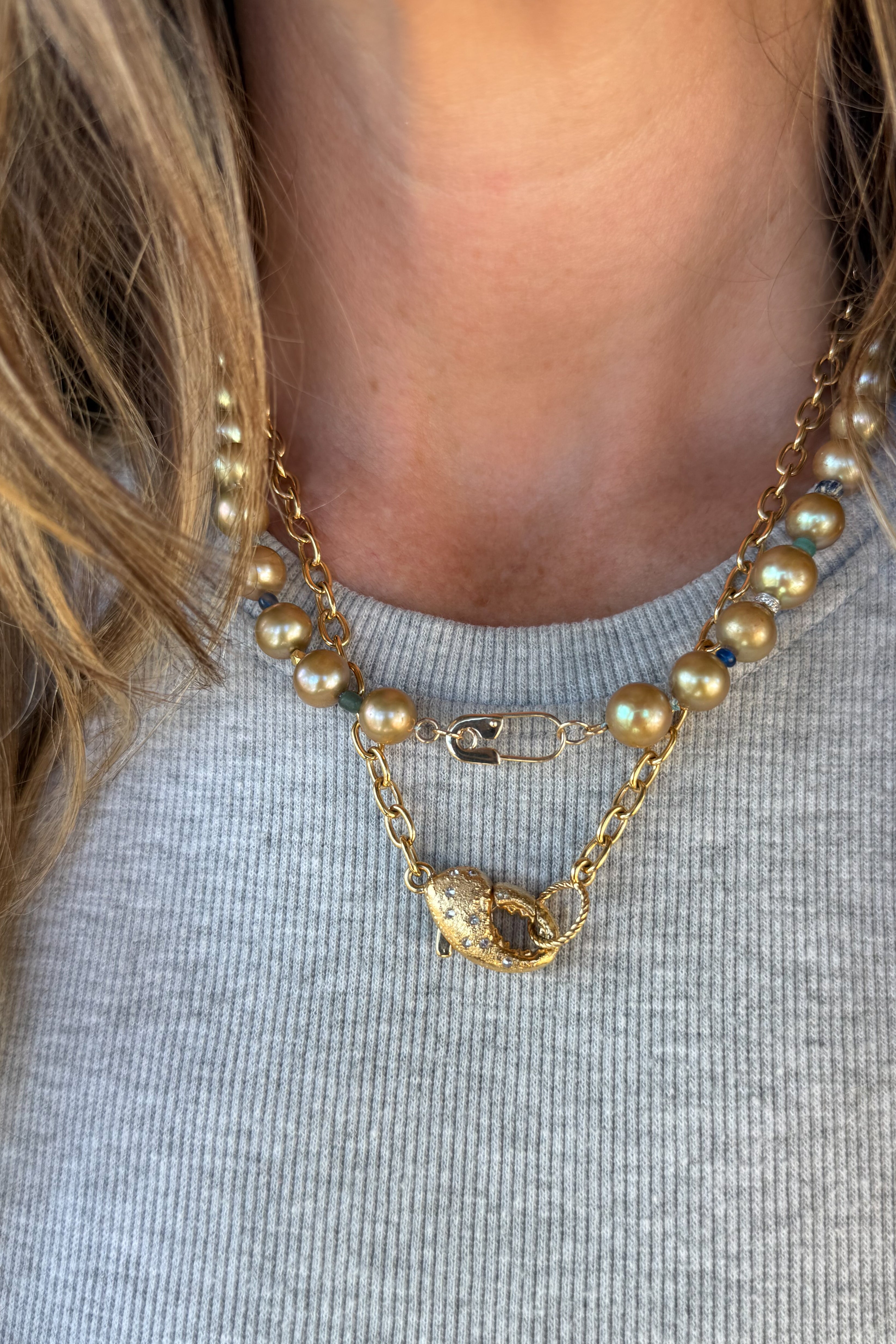 Golden Nila Pearl Necklace