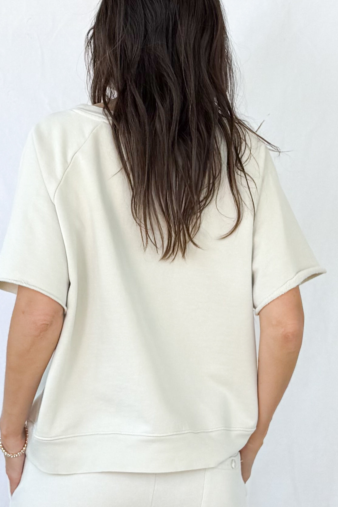 Fleece Short Sleeve Sweatshirt