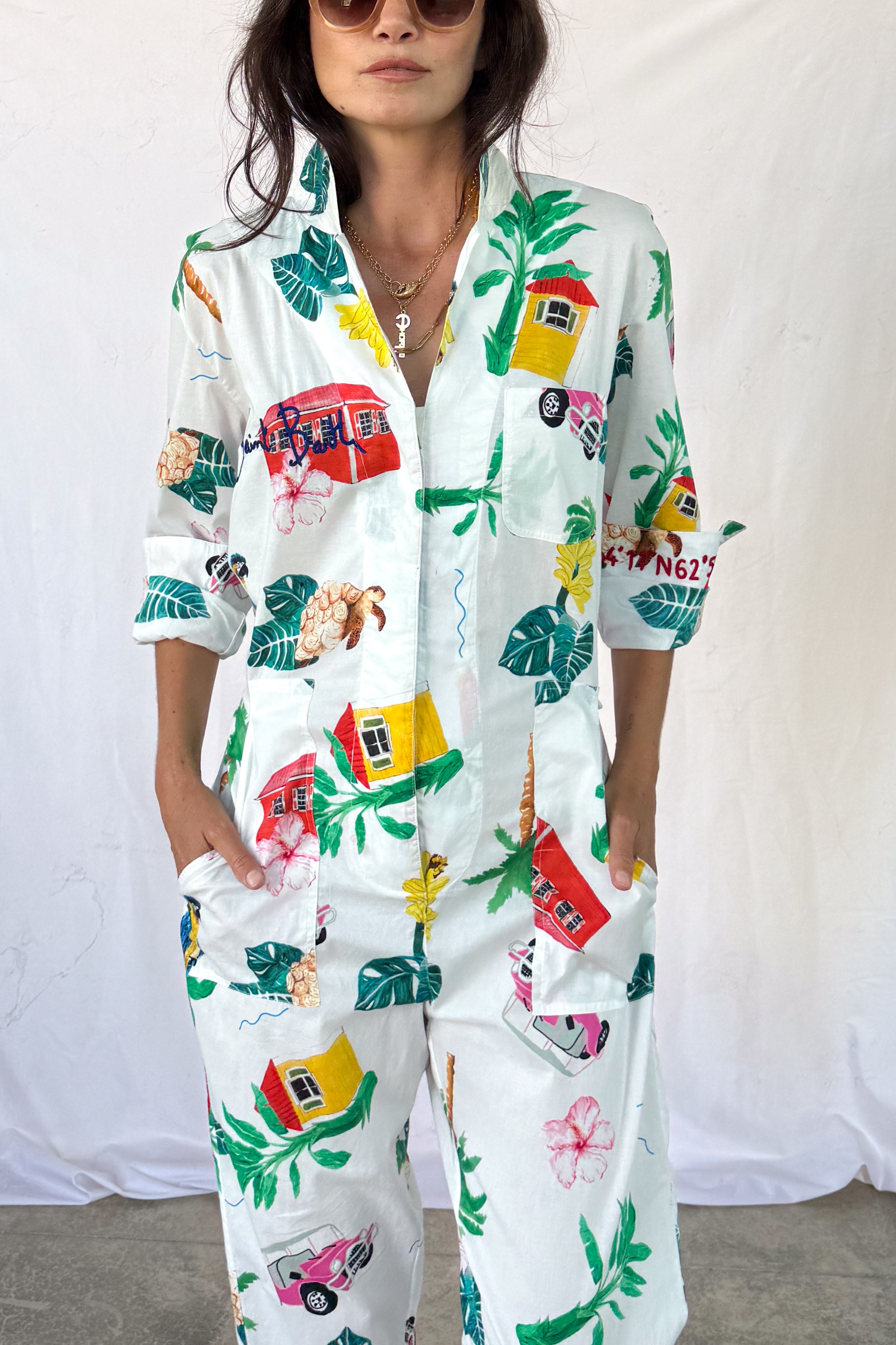Jumping, Dancing, Cruising in St. Barth Jumpsuit