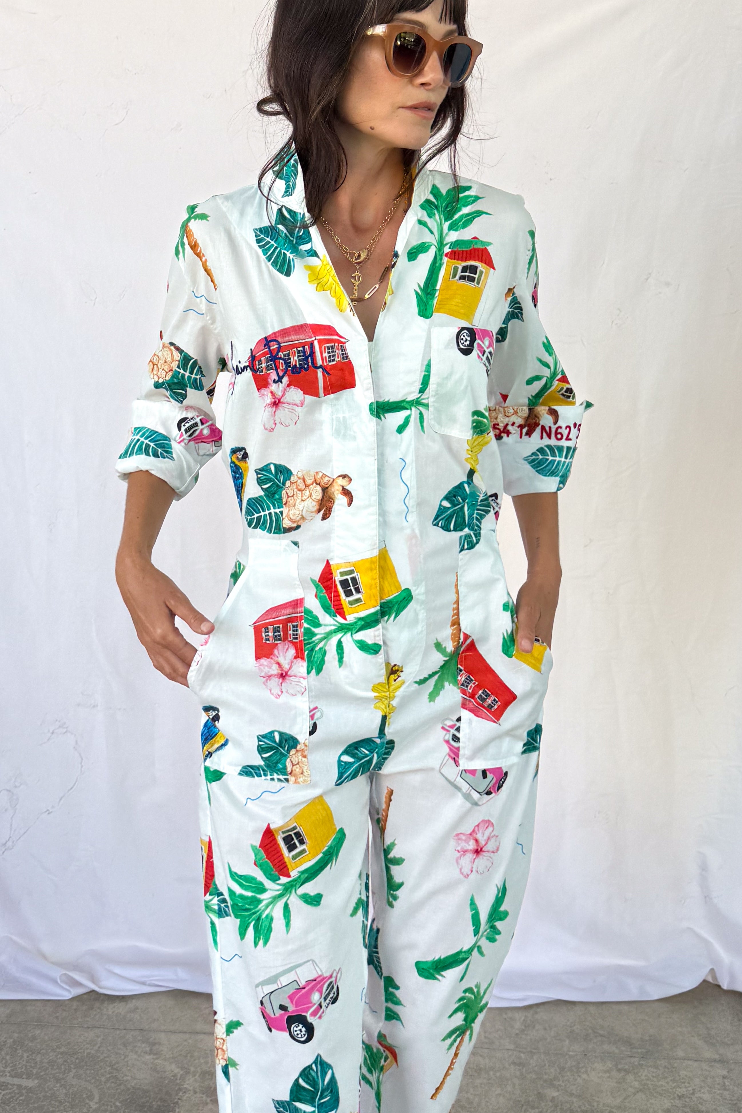 Jumping, Dancing, Cruising in St. Barth Jumpsuit