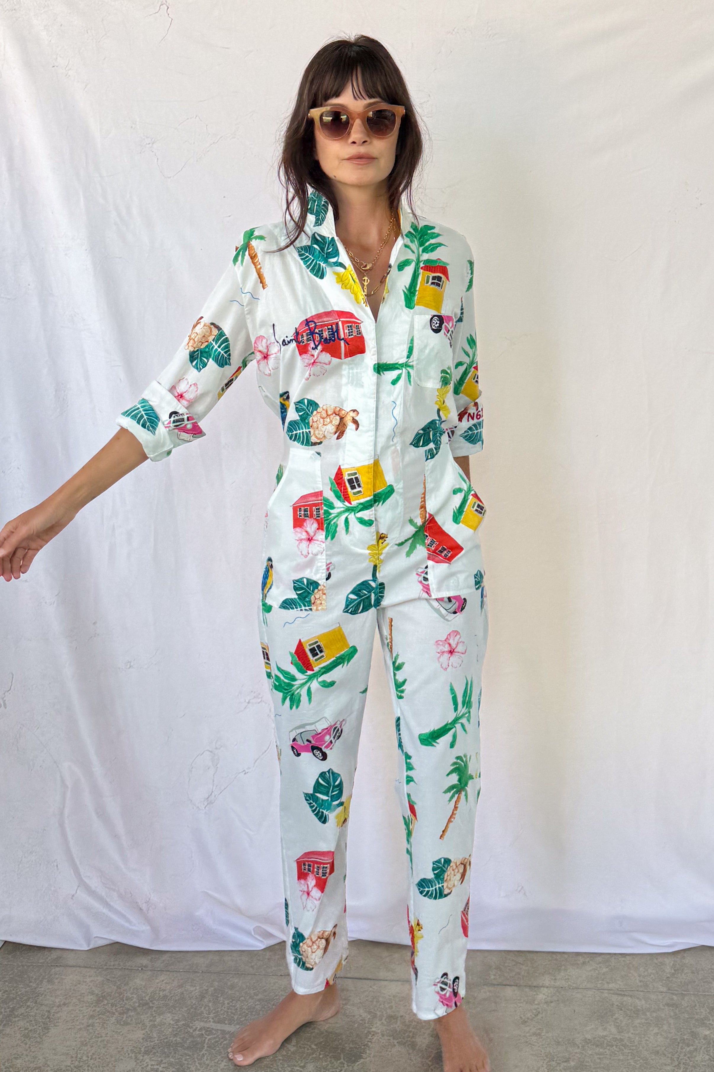 Jumping, Dancing, Cruising in St. Barth Jumpsuit